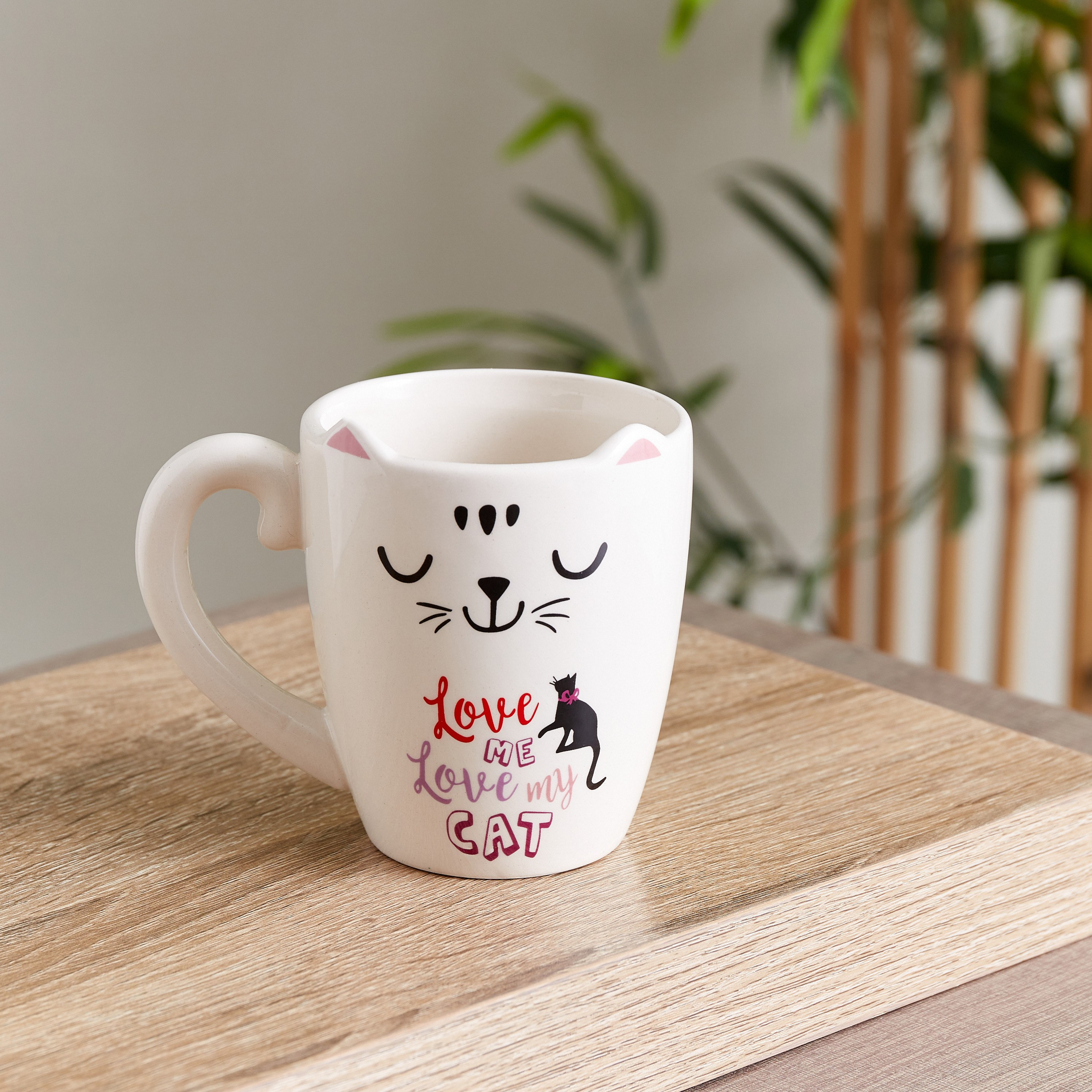 مج سيراميك بطبعات قطة من سايفر - 400 مل-hbxhomeware-hbxkidsandyouth-image-1