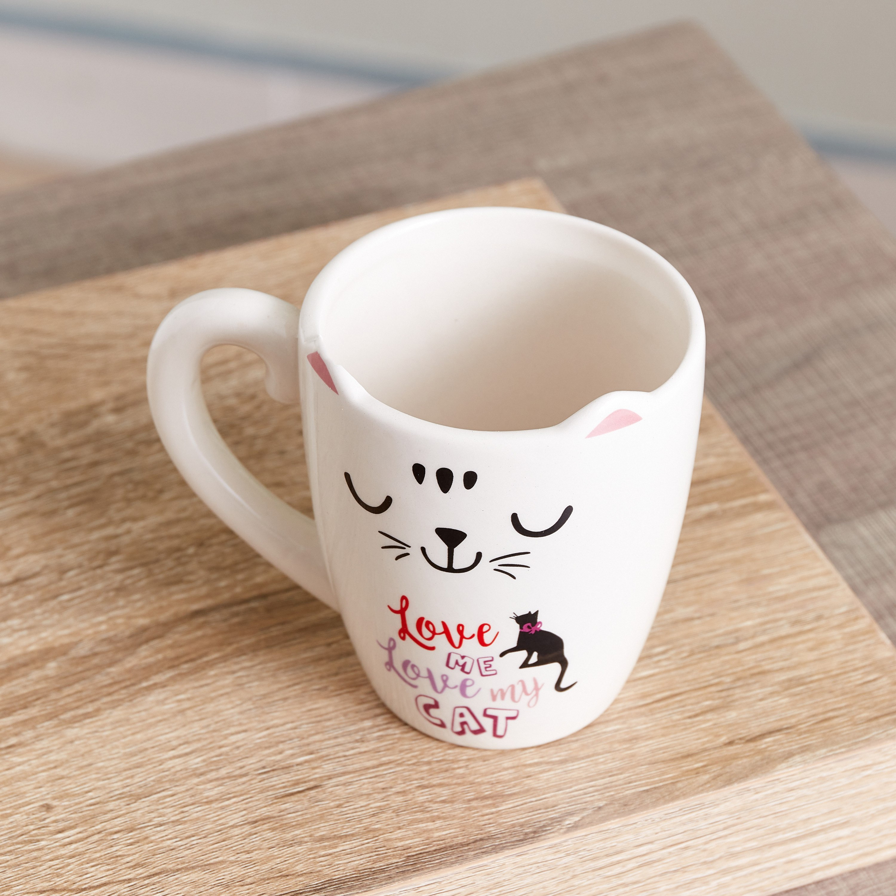 مج سيراميك بطبعات قطة من سايفر - 400 مل-hbxhomeware-hbxkidsandyouth-image-2