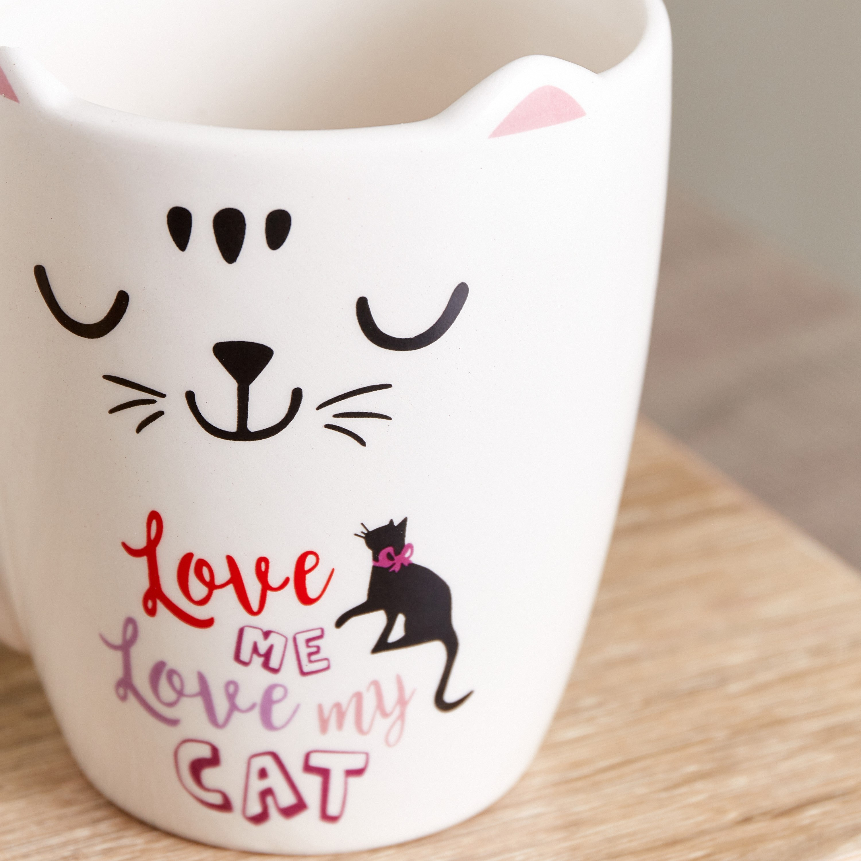 مج سيراميك بطبعات قطة من سايفر - 400 مل-hbxhomeware-hbxkidsandyouth-image-3