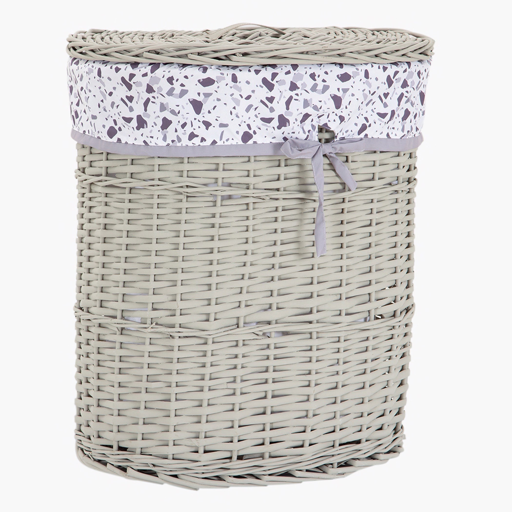 سلة غسيل صفصاف بيضاوية من ناتورا - 51x37x56 سم-hbxbathroom-bathroomstorage-laundryhampers-image-1