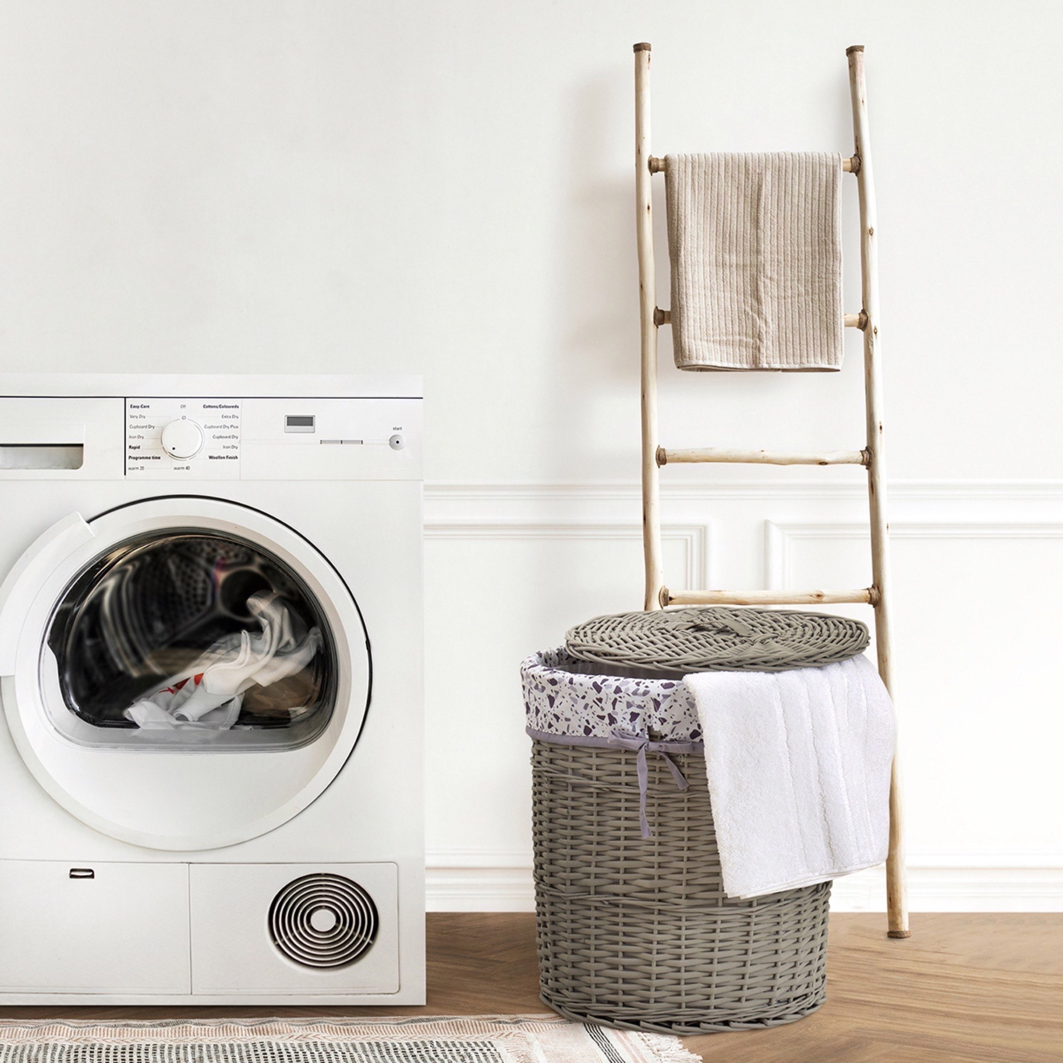 سلة غسيل صفصاف بيضاوية من ناتورا - 44x30x48 سم-hbxbathroom-bathroomstorage-laundryhampers-image-1
