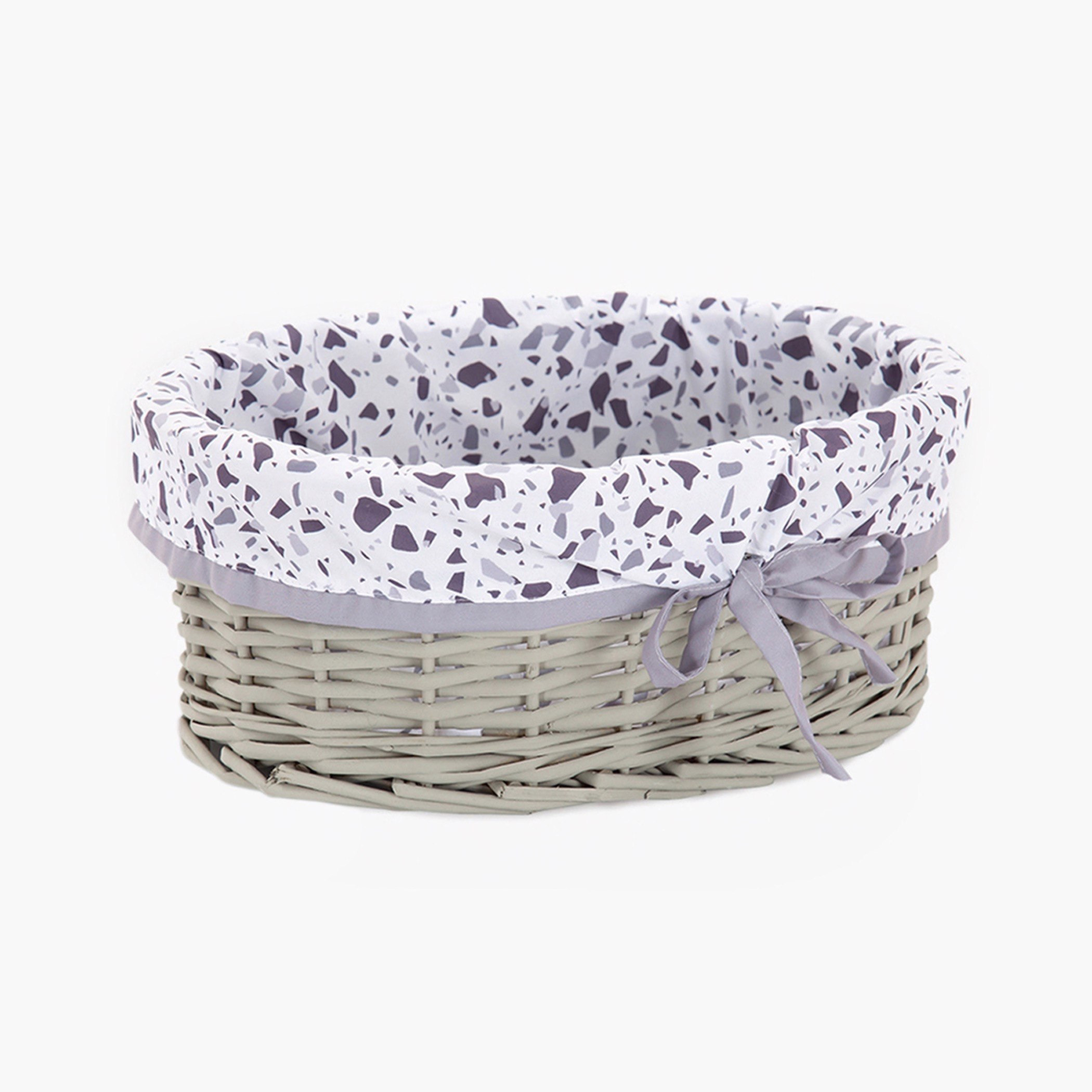 Natura Willow Oval Towel Basket - 40x32x17 cm-hbxbathroom-bathroomstorage-laundryhampers-image-1