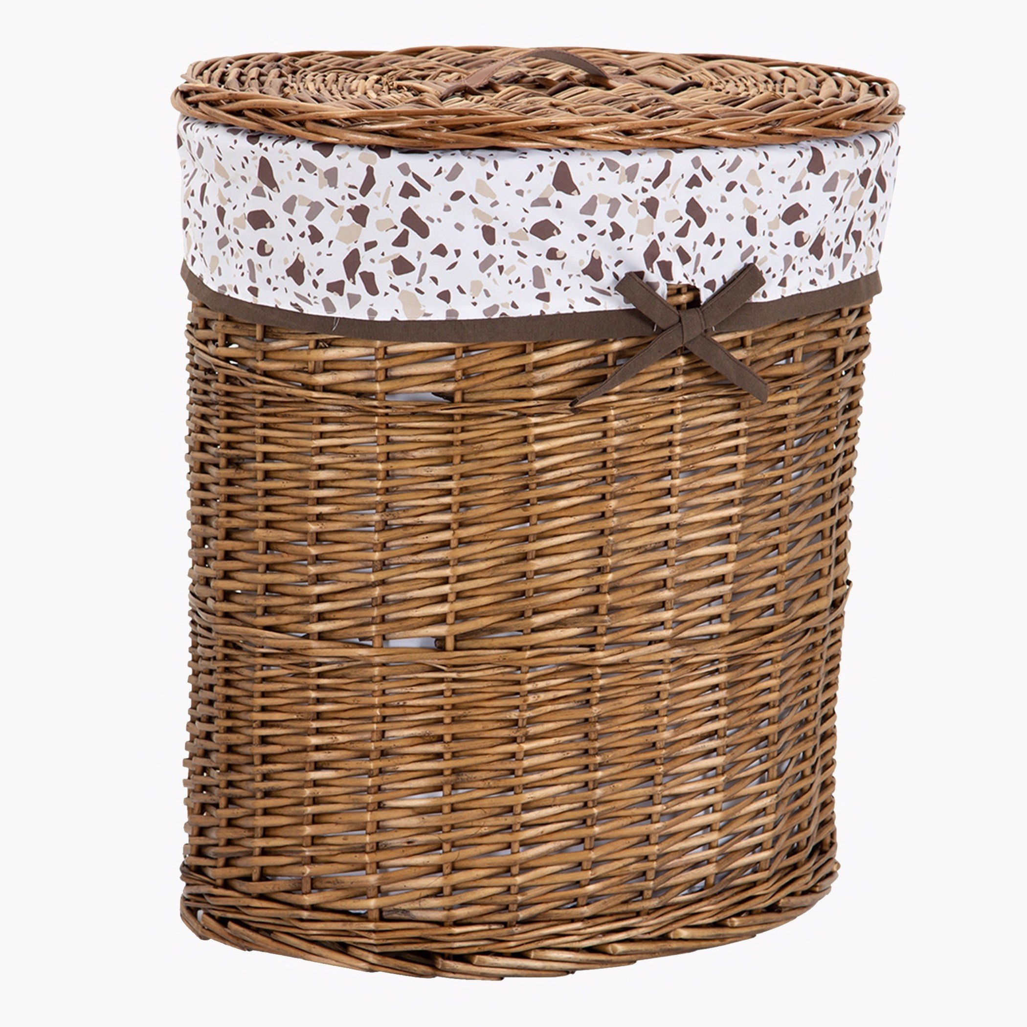 سلة غسيل صفصاف بيضاوية الشكل من ناتشورا - 44x30x48 سم-hbxbathroom-bathroomstorage-laundryhampers-image-3