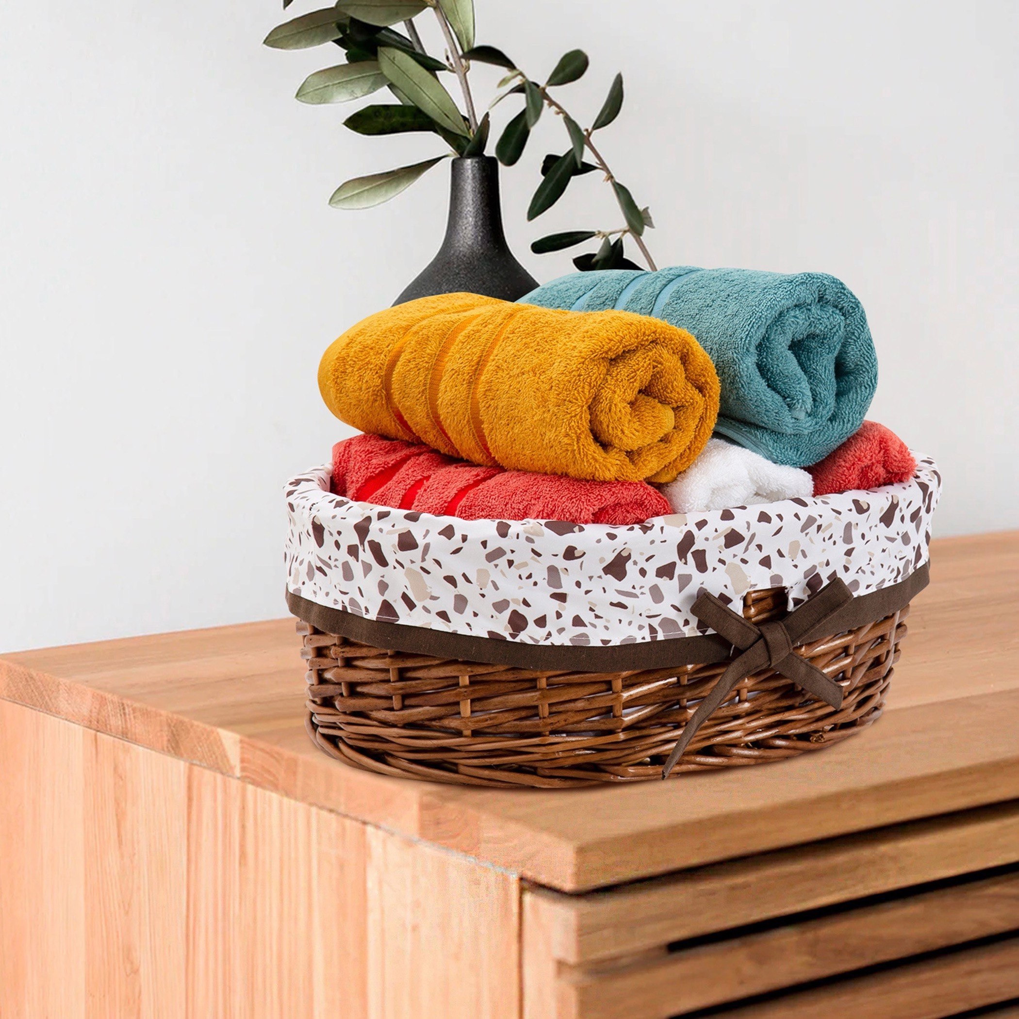 سلة مناشف صفصاف بيضاوية الشكل من ناتشورا - 34x26x15 سم-hbxhomeware-hbxbathroom-image-1