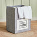Felt Sweet Home Rectangular Laundry Hamper - 42x32x52 cm-Organisers-thumbnail-0