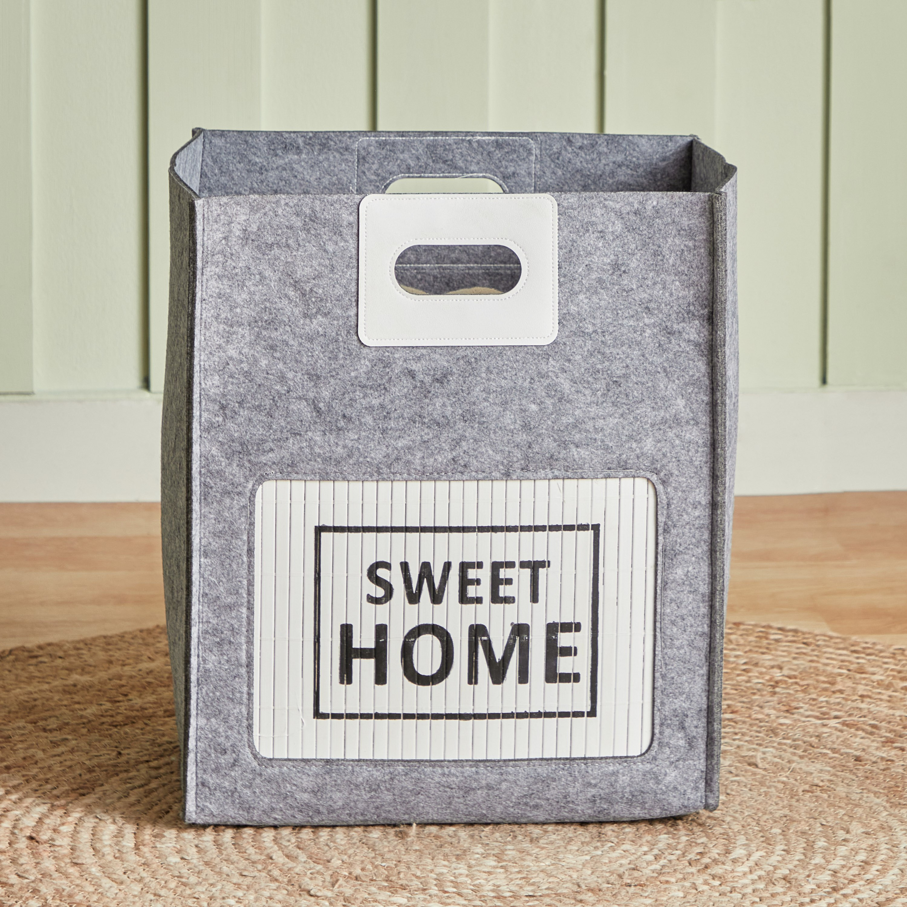 Felt Laundry Storage Hamper rectangular 38x26x45 cm-hbxbathroom-bathroomstorage-laundryhampers-image-3