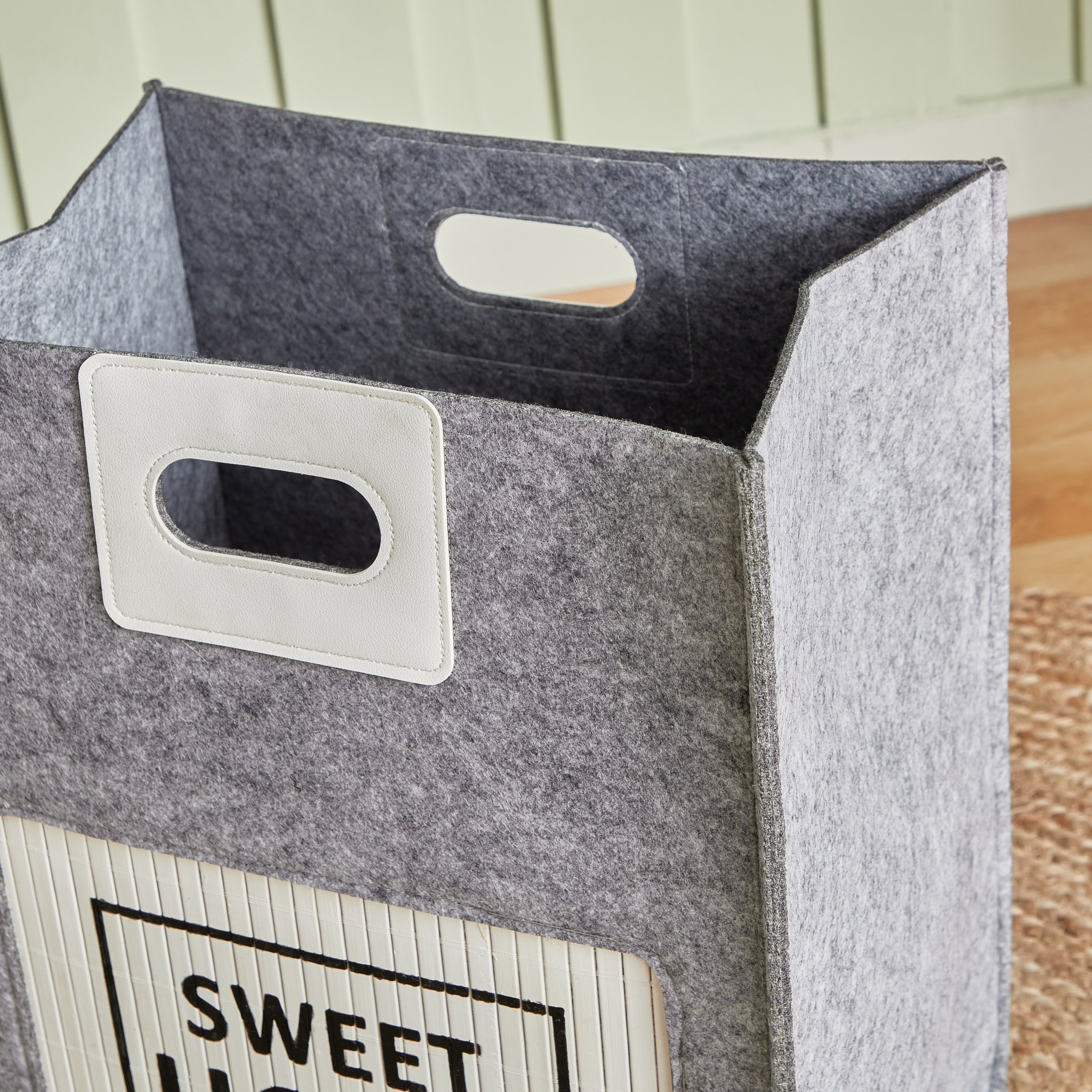 Felt Laundry Storage Hamper rectangular 38x26x45 cm-hbxbathroom-bathroomstorage-laundryhampers-image-4