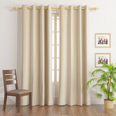 Chenille 2-Piece Curtain Set - 130x240 cms
