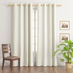 Chenille 2-Piece Curtain Set - 130x240 cms