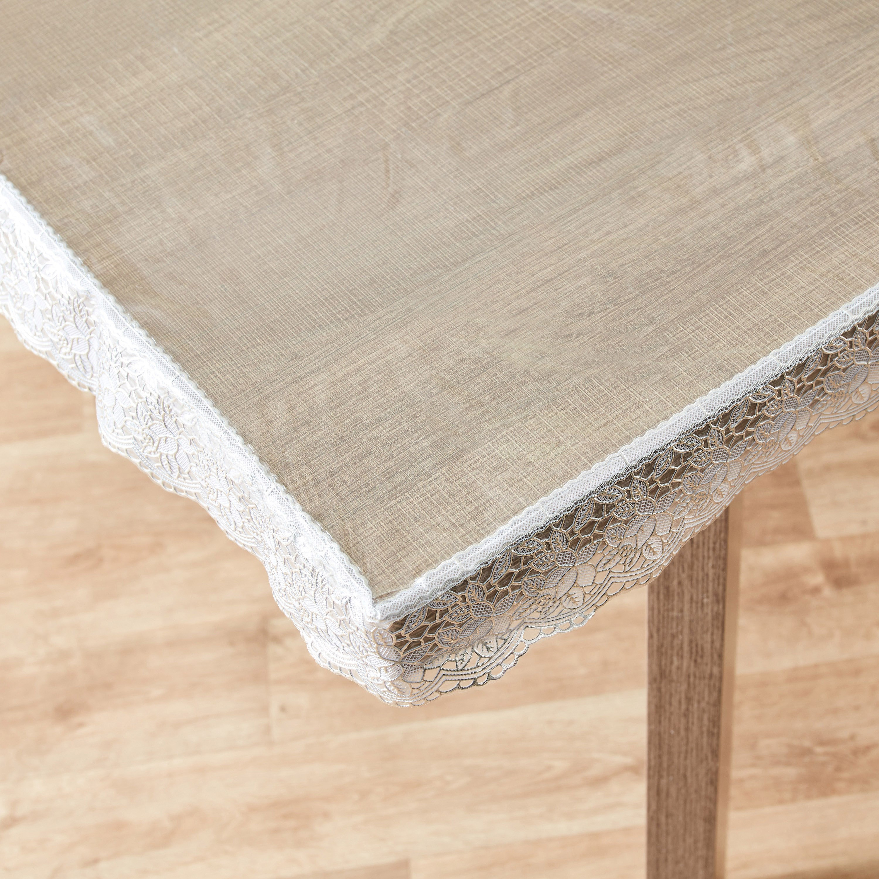 Crystallo Transparent Table Cover with Lace Border - 228x178 cm-hbxdecorandfurnishings-homefurnishings-tablelinens-image-2