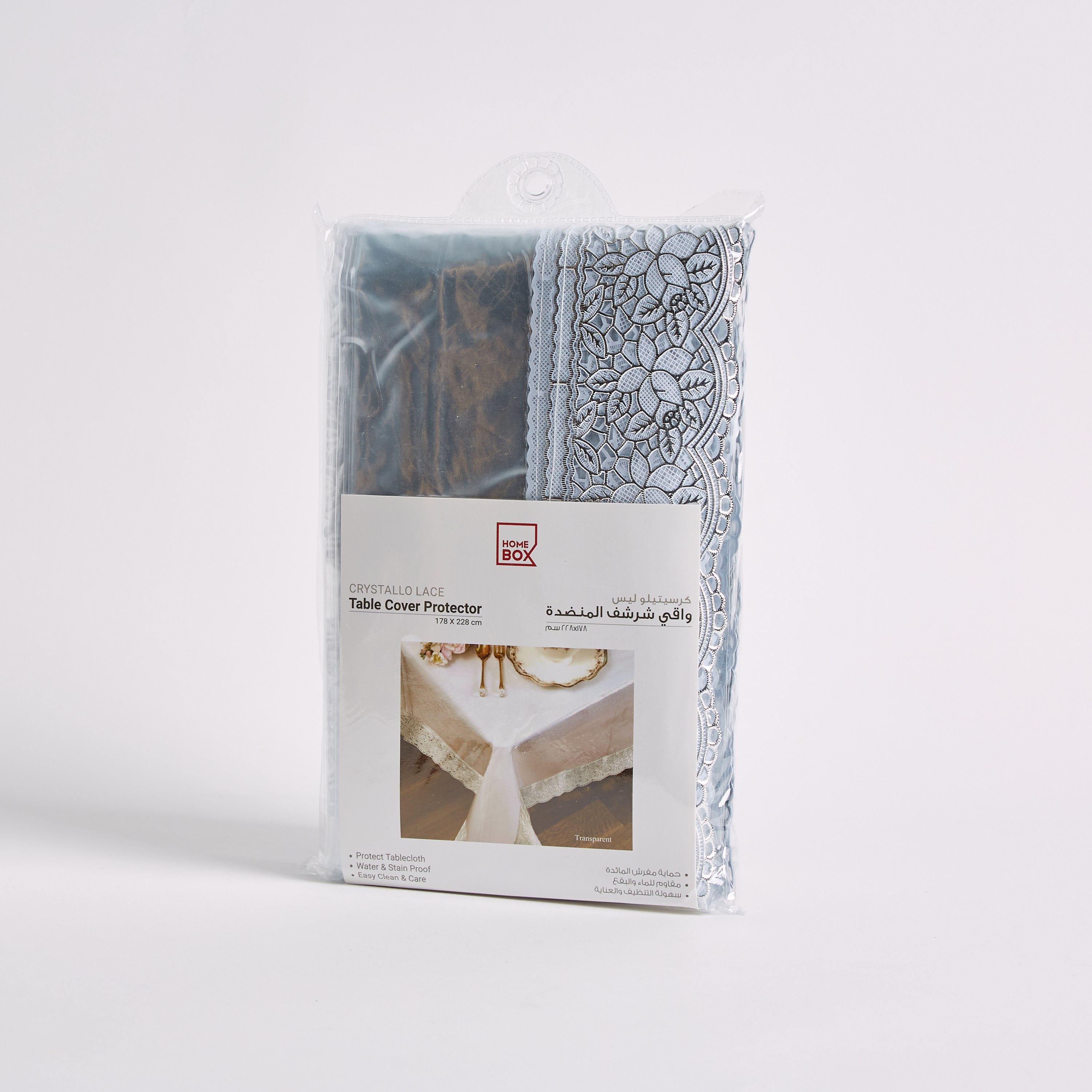 Crystallo Transparent Table Cover with Lace Border - 228x178 cm-hbxdecorandfurnishings-homefurnishings-tablelinens-image-5