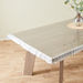Crystallo Transparent Table Cover with Lace Border - 274x178 cm-Table Linens-thumbnail-0