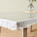 Crystallo Transparent Table Cover with Lace Border - 274x178 cm-Table Linens-thumbnailMobile-2