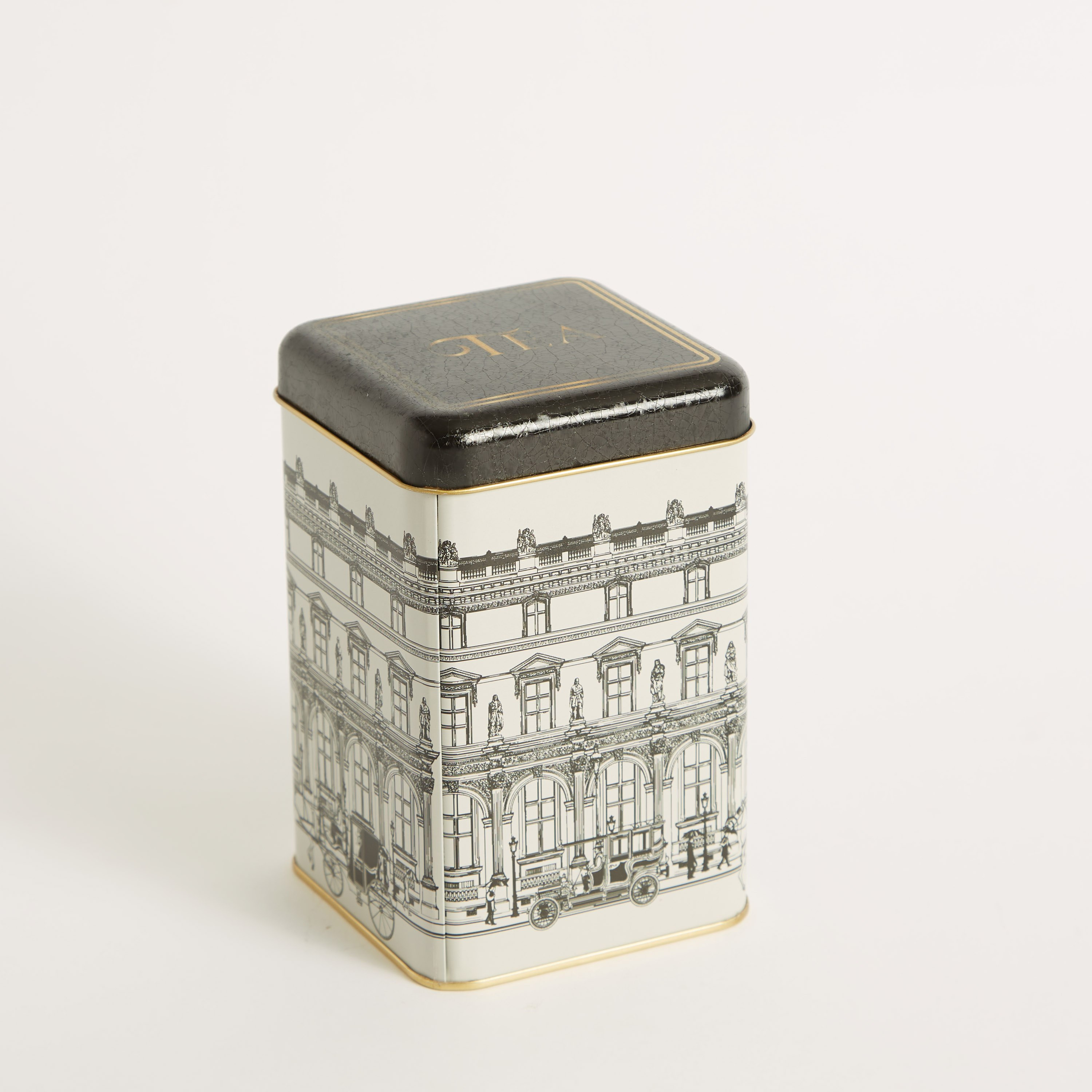 Feast Square Shaped Tea Canister with Lid - 10.5x15 cm-hbxhomeware-hbxkitchen-image-5