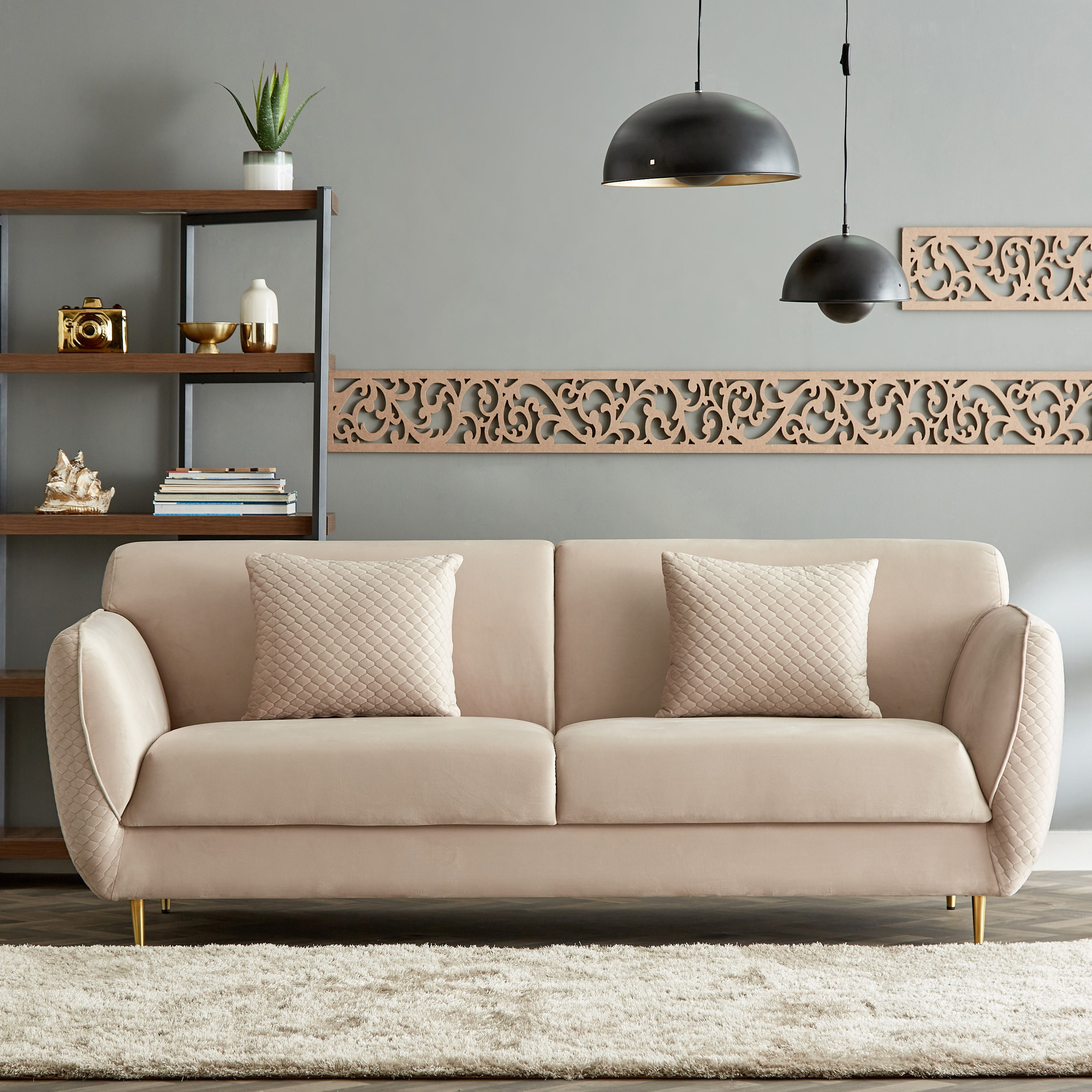 كنبة مخمل 3 مقاعد مع وسادتين من تيهاني-hbxlivingroom-sofasandarmchairs-sofas-image-1