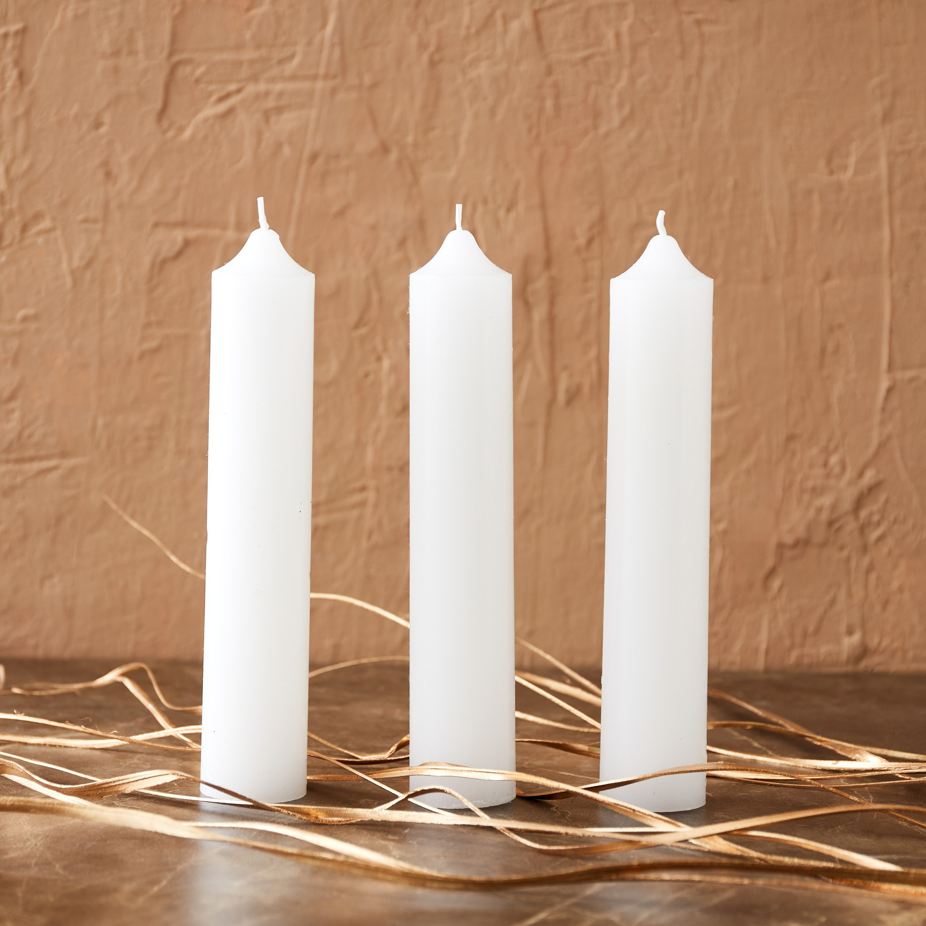 طقم شموع طويلة 3 قطع من ميا - 4x20 سم-hbxlivingroom-decorandaccessories-candles-image-2
