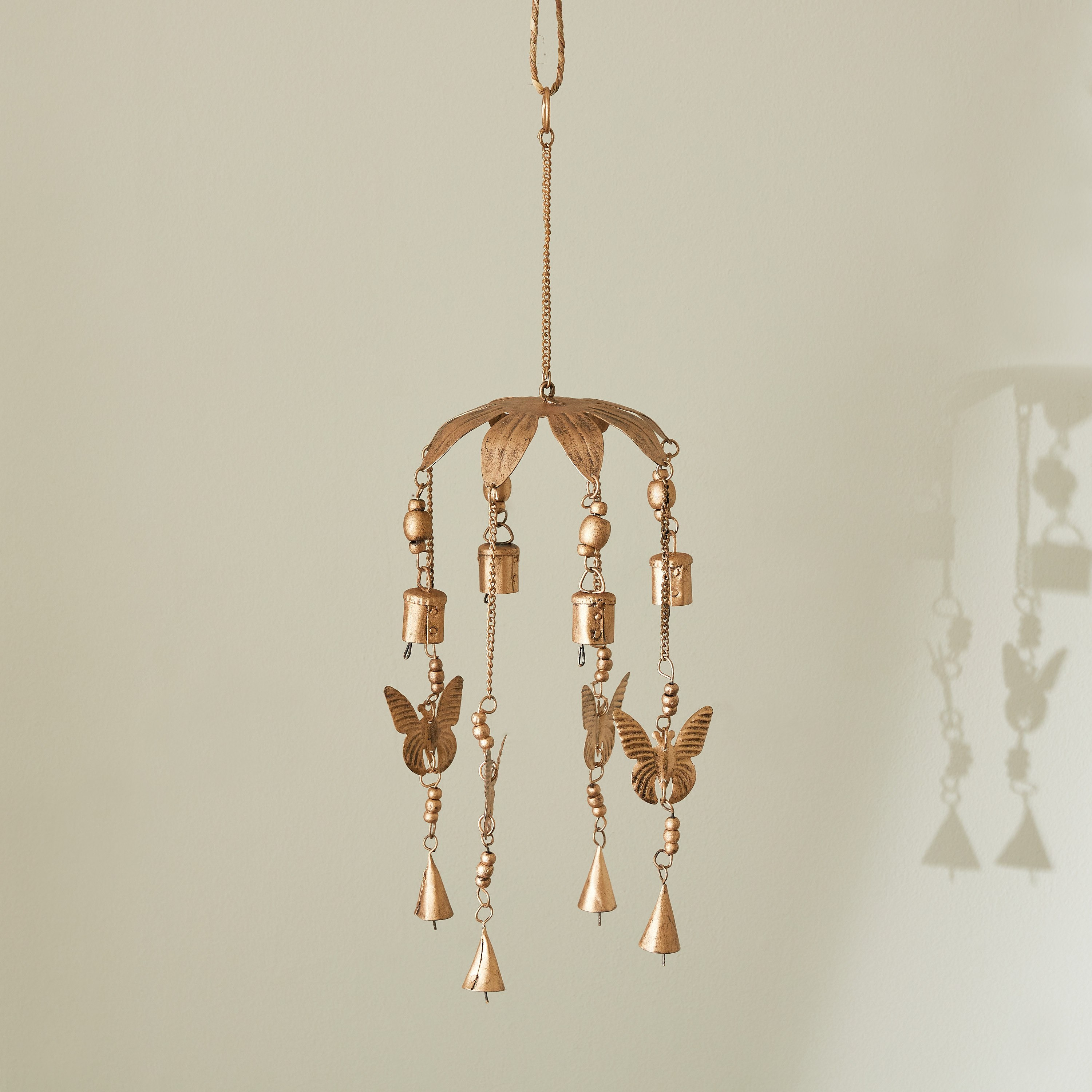 Zahara Butterfly Wind Chime - 15.3x15.3x45.5 cm-hbxdecorandfurnishings-homeaccessories-novelties-image-1