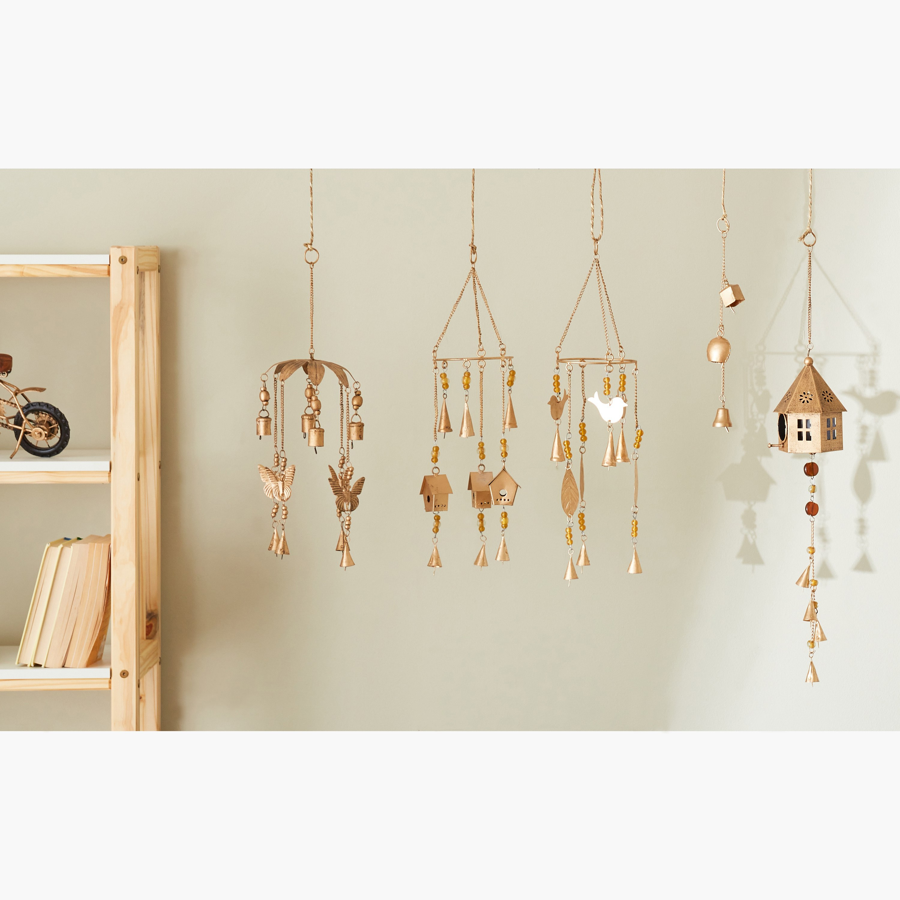 Zahara Butterfly Wind Chime - 15.3x15.3x45.5 cm-hbxdecorandfurnishings-homeaccessories-novelties-image-5