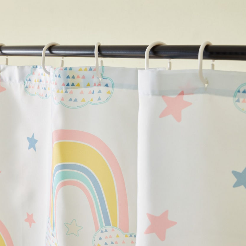 Gemini Summer Rainbow Shower Curtain - 180x180 cm-Shower Curtains-image-2