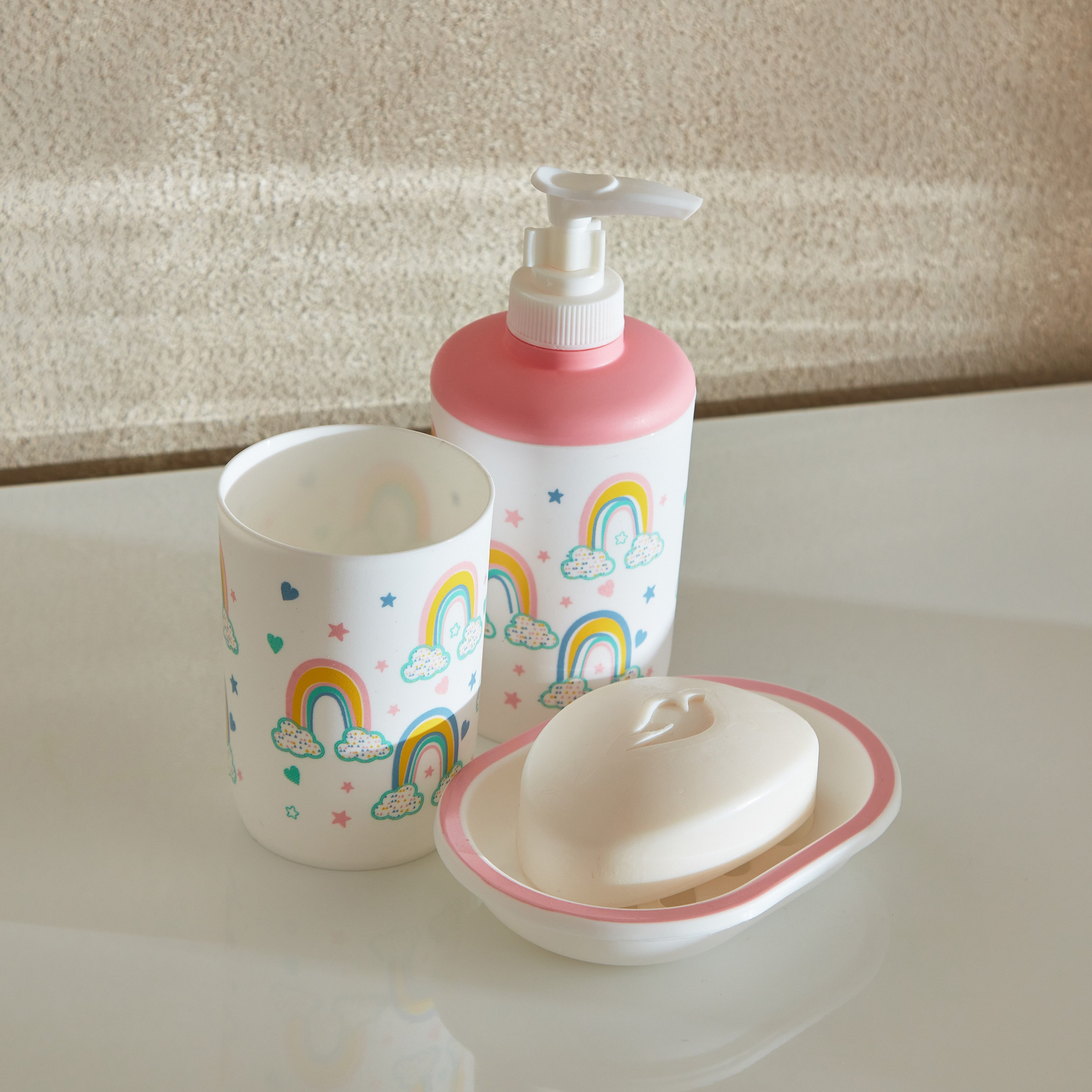 طقم اكسسوارات حمام 3 قطع من جيميني سمر-hbxhomeware-hbxkidsandyouth-image-1