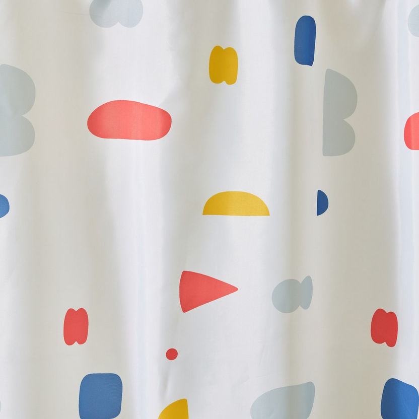 Gemini Jungle Terrazzo Shower Curtain - 180x180 cm-Shower Curtains-image-1