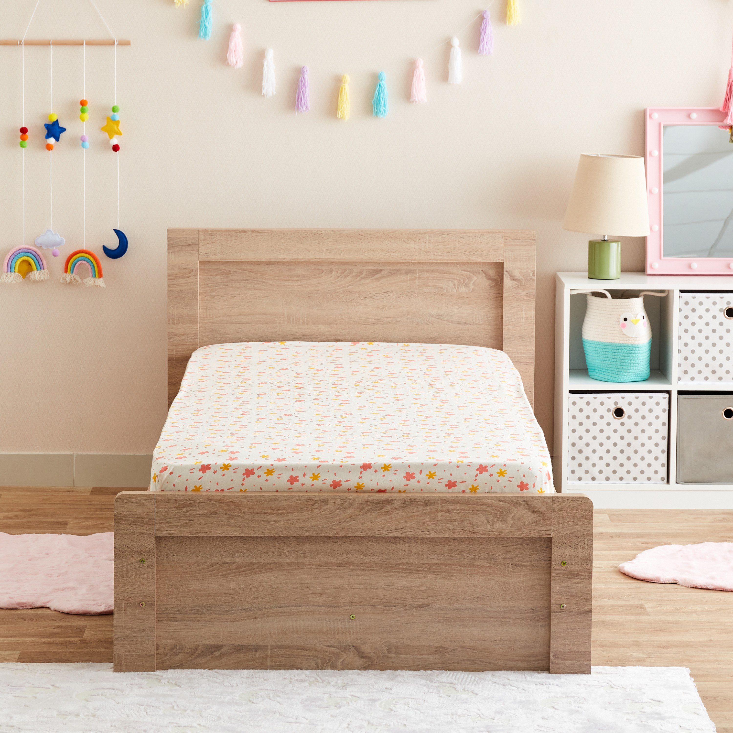 شرشف مطاطي قطن فردي كاباس من هرميون - 90x200+25 سم-hbxhomeware-hbxkidsandyouth-image-2