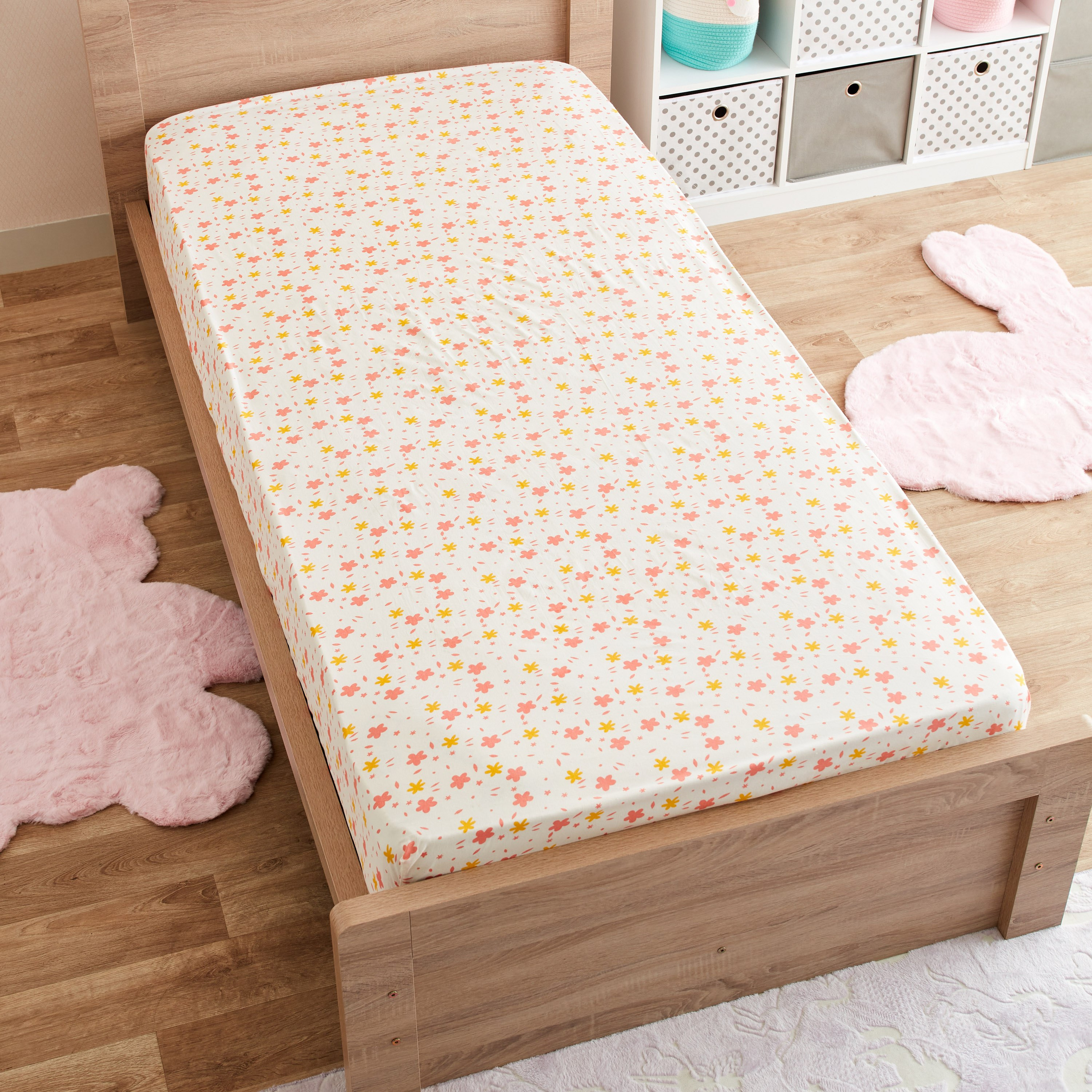 شرشف مطاطي قطن فردي كاباس من هرميون - 90x200+25 سم-hbxhomeware-hbxkidsandyouth-image-3
