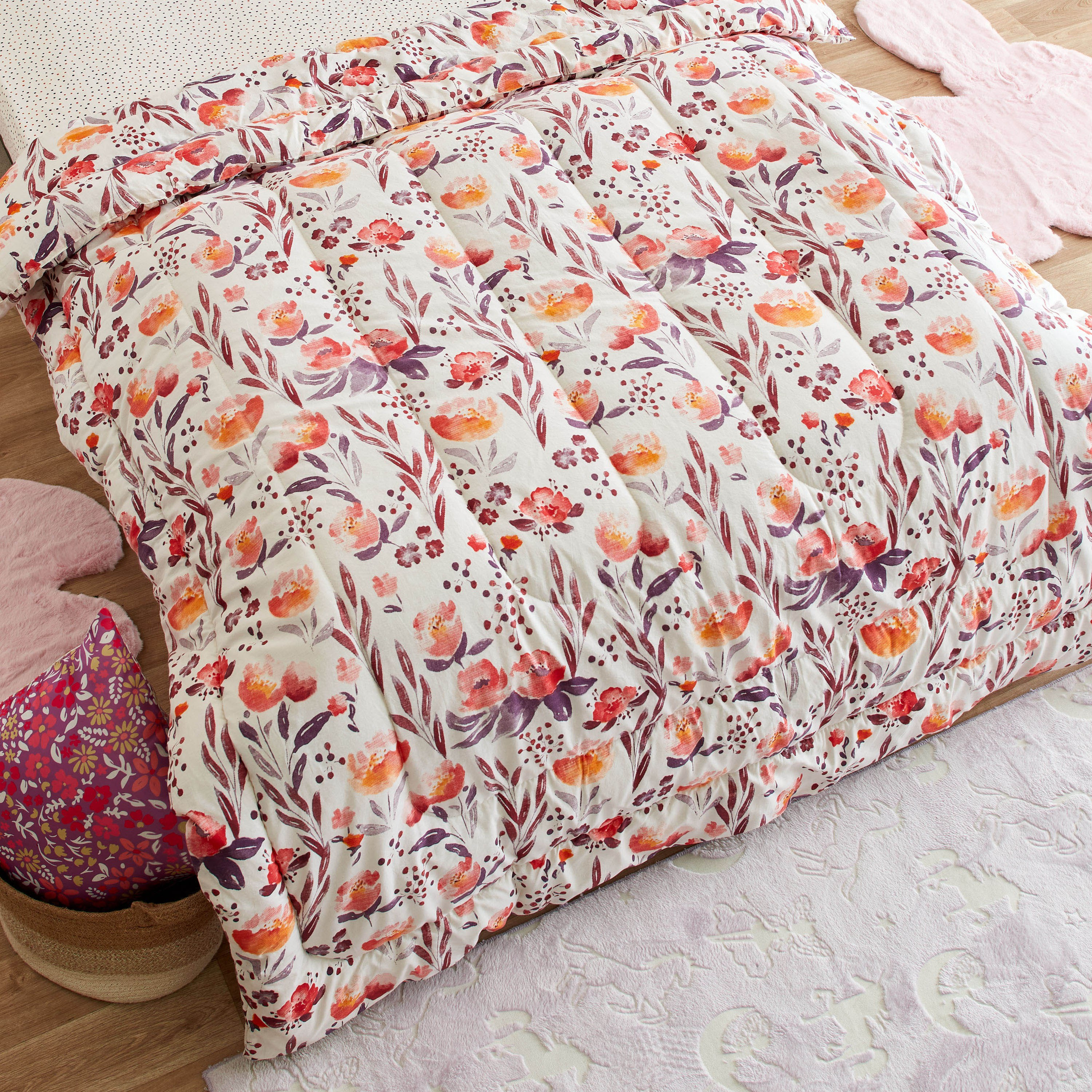 طقم لحاف قطن مزدوج قطعتين من هرميون - 75x50 سم-hbxhomeware-hbxkidsandyouth-image-4