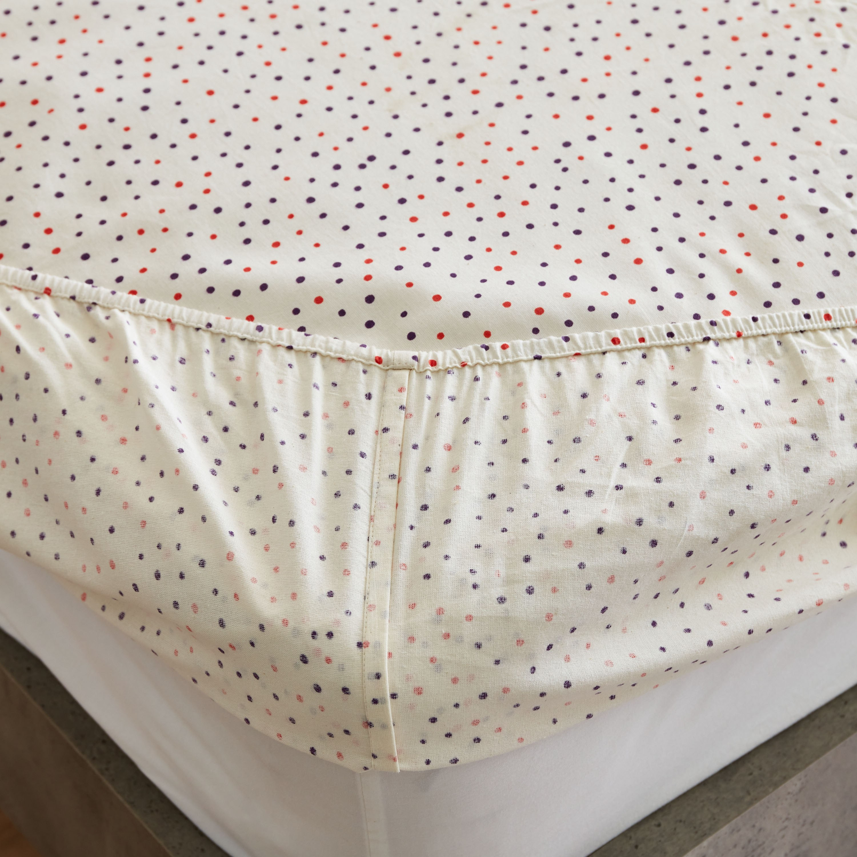 شرشف مطاطي قطن مزدوج من هرميون - 120x200+25 سم-hbxhomeware-hbxkidsandyouth-image-6