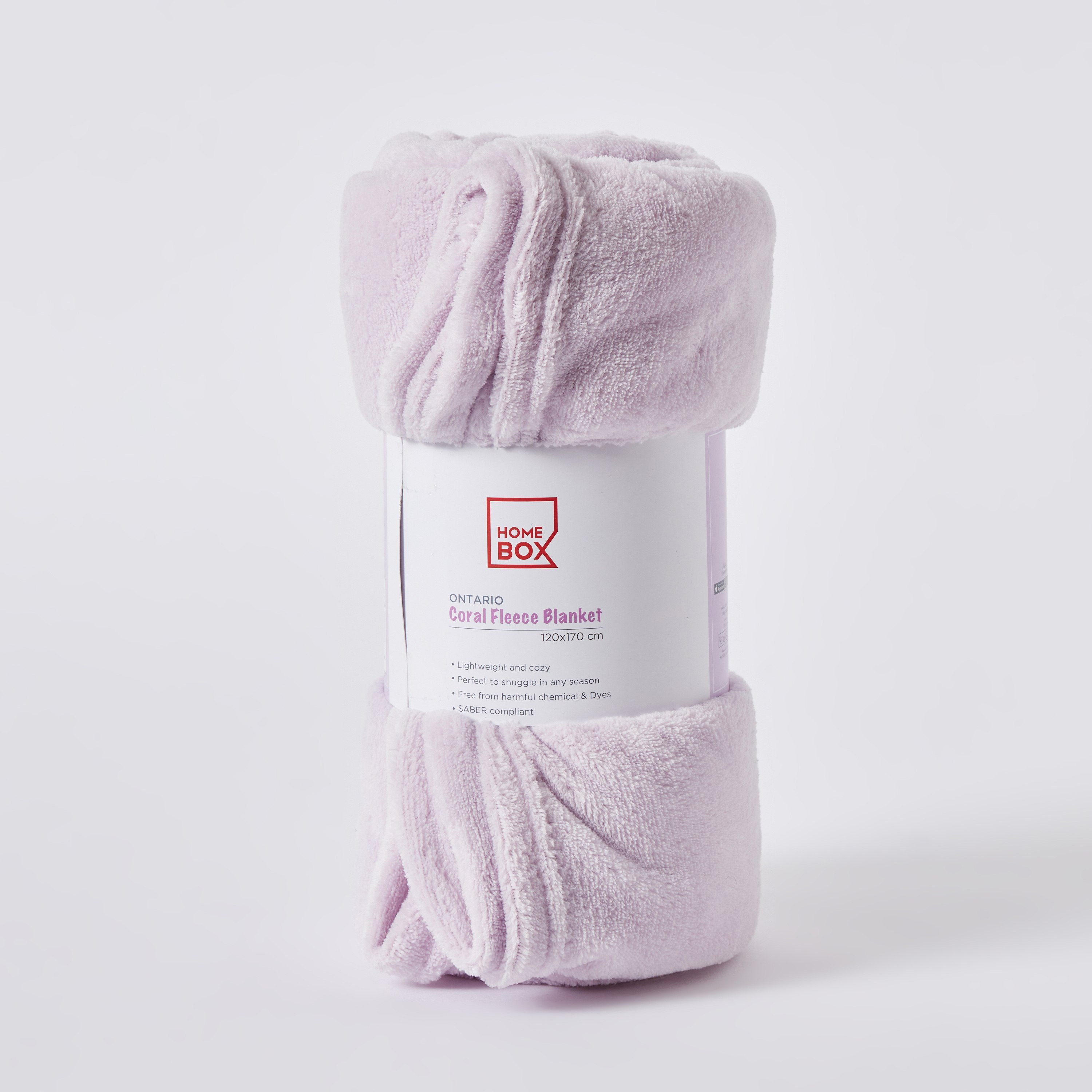 Ontario Solid Coral Fleece Kids' Blanket - 120x170 cm-hbxhomeware-hbxkidsandyouth-image-7