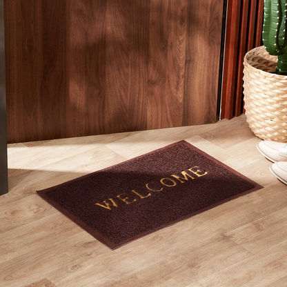 Welcome Embossed PVC Doormat - 40x60 cms