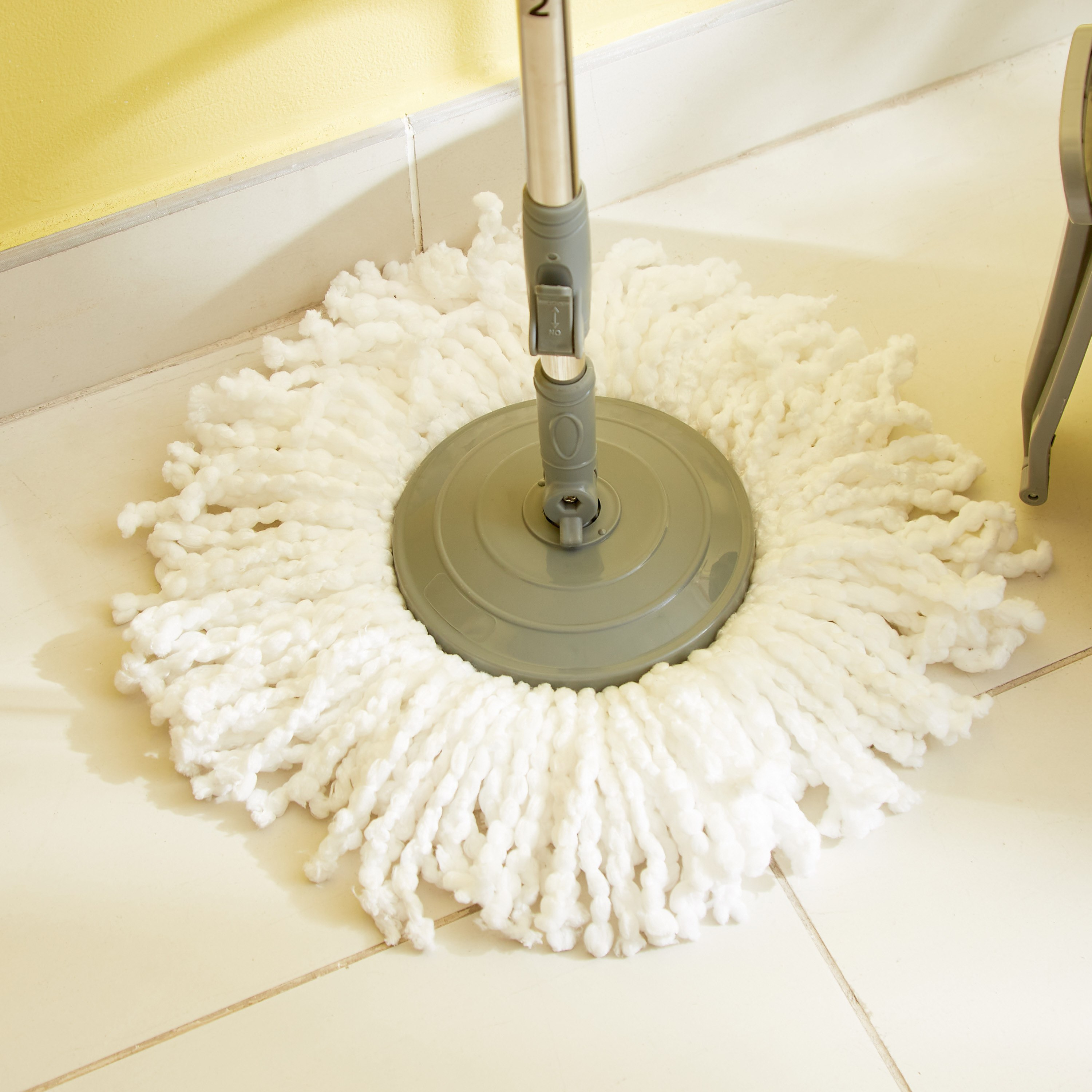دلو ممسحة دوارة بمقبض ستانليس ستيل وعبوة من إليت-hbxbathroom-laundry-cleaningaccessories-image-7