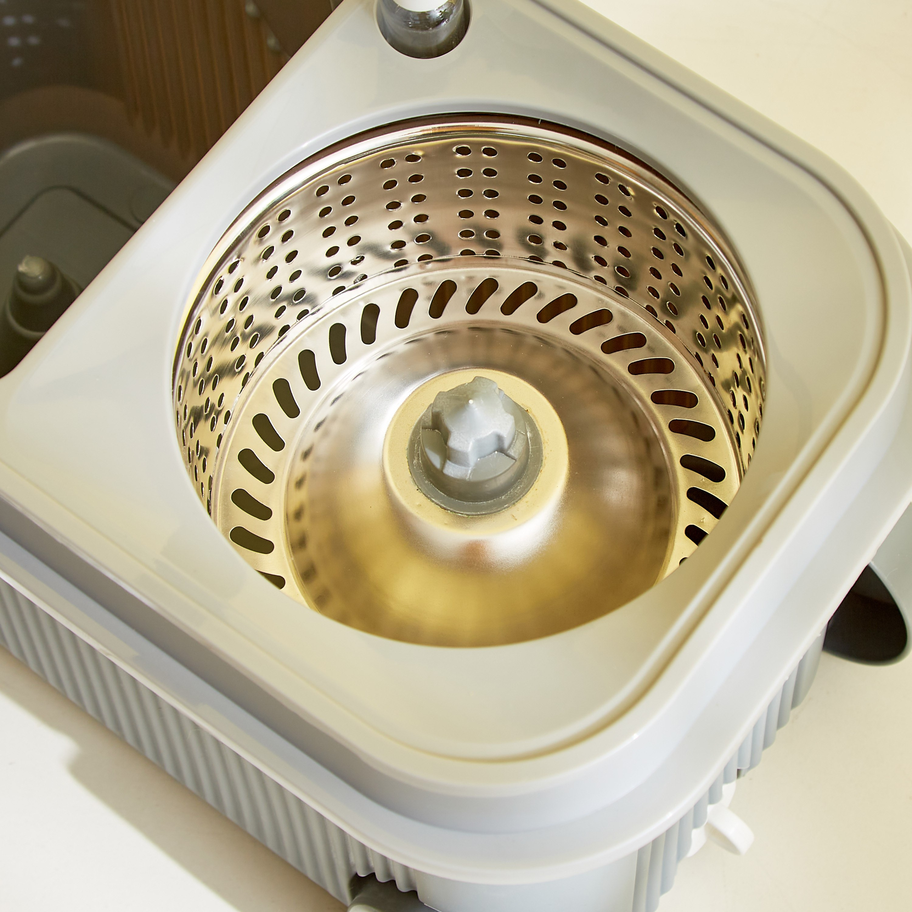 دلو ممسحة دوارة بمقبض ستانليس ستيل وعبوة من إليت-hbxbathroom-laundry-cleaningaccessories-image-8