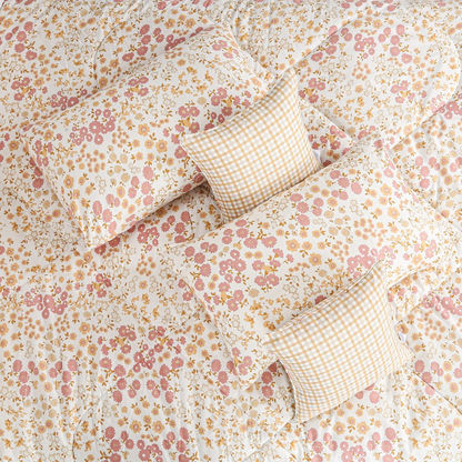Madison Celtic Ditsy 5-Piece Floral Print Cotton King Comforter Set - 220x240 cms