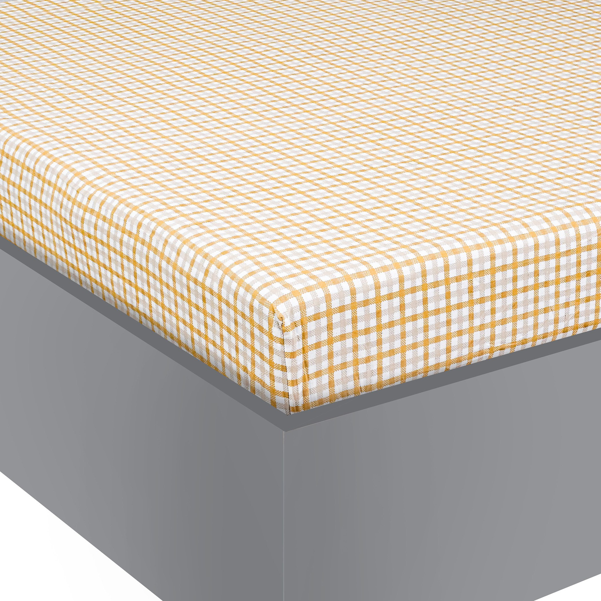 شرشف مطاطي مزدوج قطن بطبعات من ماديسون - 120x200+25 سم-hbxhomeware-hbxbedroom-image-3