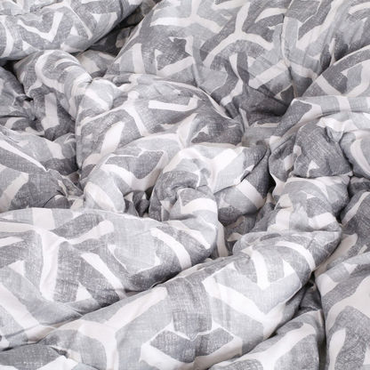 Houston Noire 5-Piece Distressed Gio Print Cotton King Comforter Set - 220x240 cms