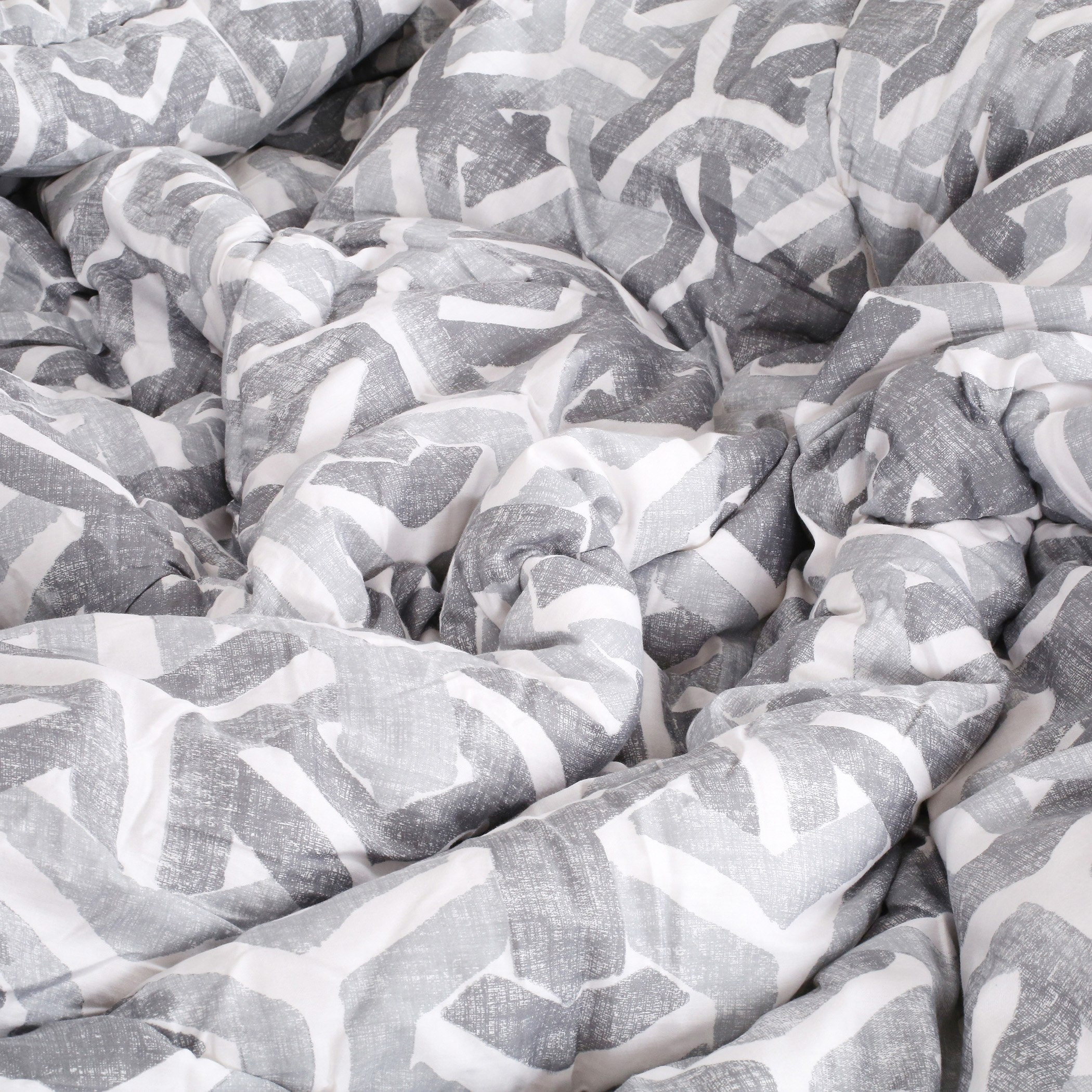 Houston Noire 5-Piece Distressed Gio Print Cotton Super King Comforter Set - 240x240 cm-hbxhomeware-hbxdecorandfurnishings-image-4