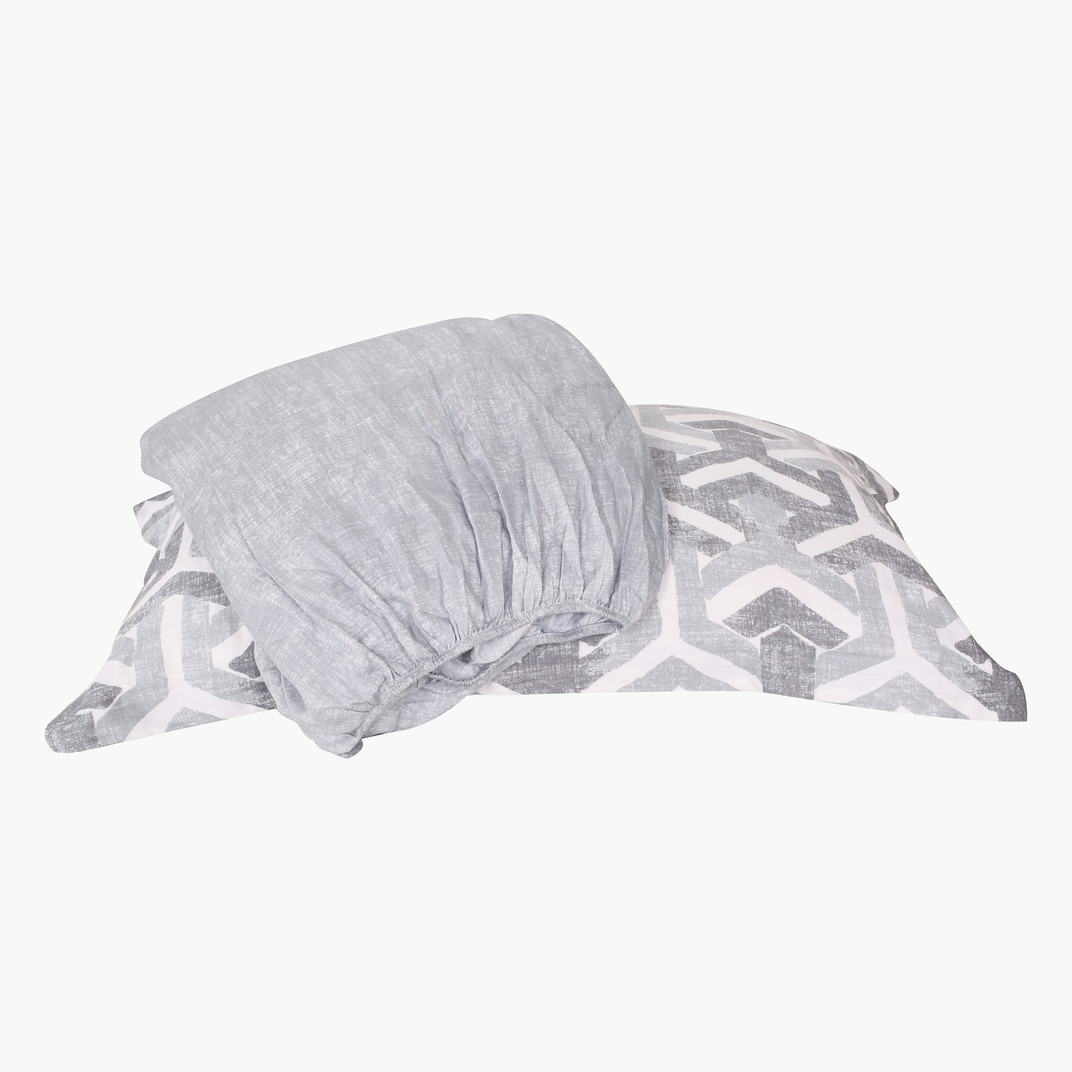 شرشف مطاطي قطني مزدوج بطبعات من هاوستن - 120x200+25 سم-hbxhomeware-hbxbedroom-image-2