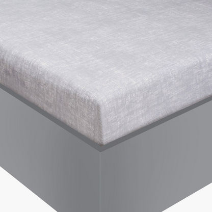 Houston Noire Distressed Gio Printed King Fitted Sheet - 180x200+25 cms