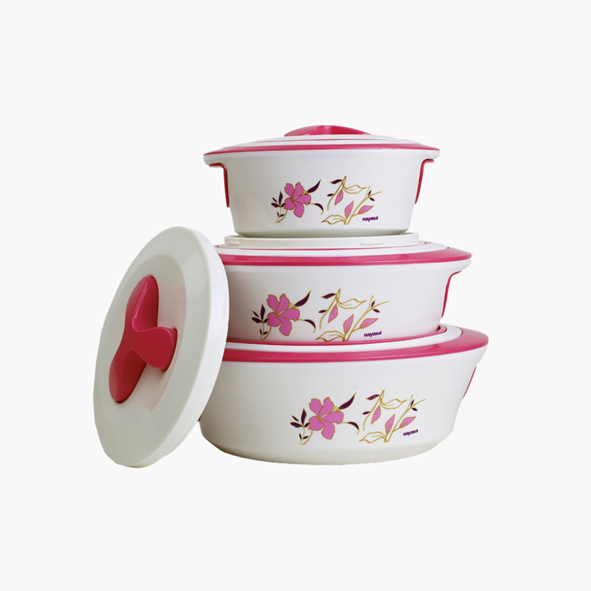 طقم كسرولة عازلة ماجنوليا 3 قطع من أكورد-hbxdecorandfurnishings-tabletop-serveware-image-2
