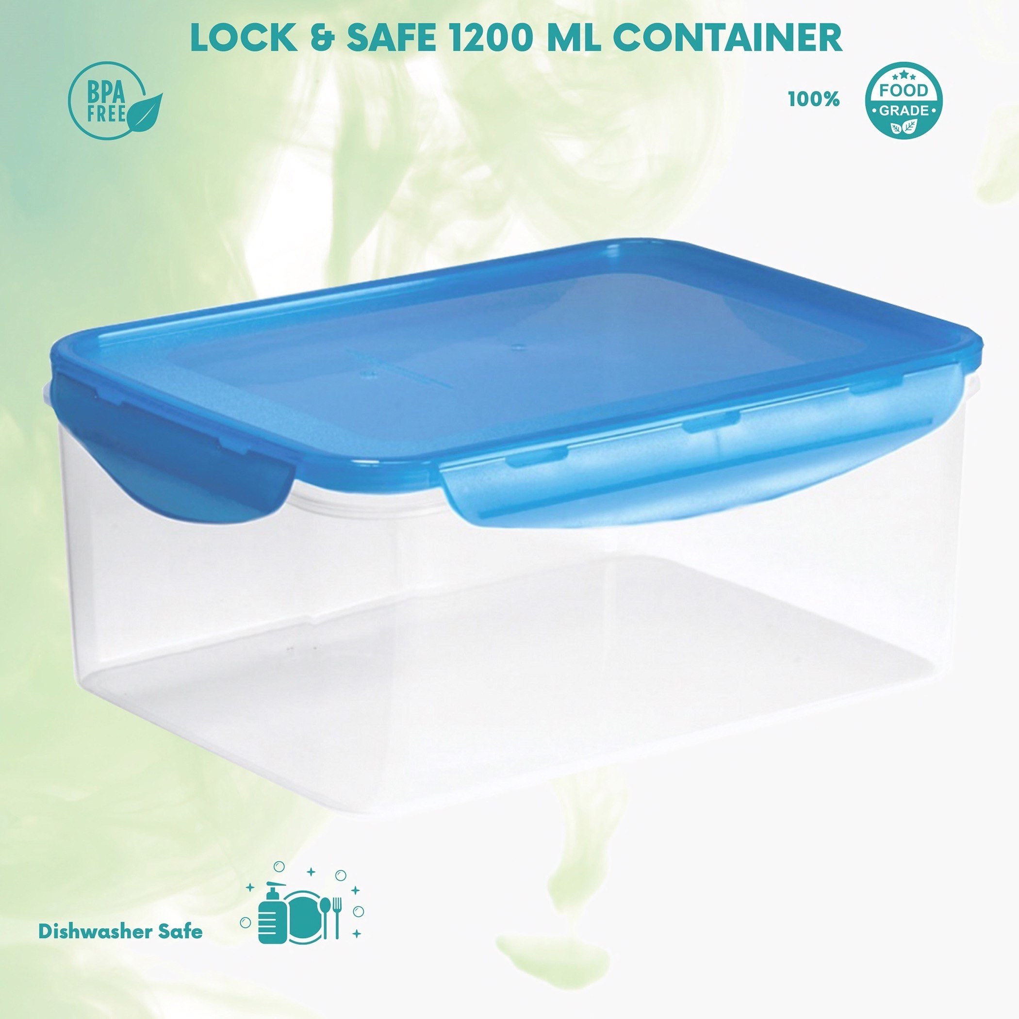 حاوية طعام بإغلاق محكم لوك آند سيف 1.2 لتر من أكورد - 19x13x5 سم-hbxhomeware-hbxkitchen-image-2