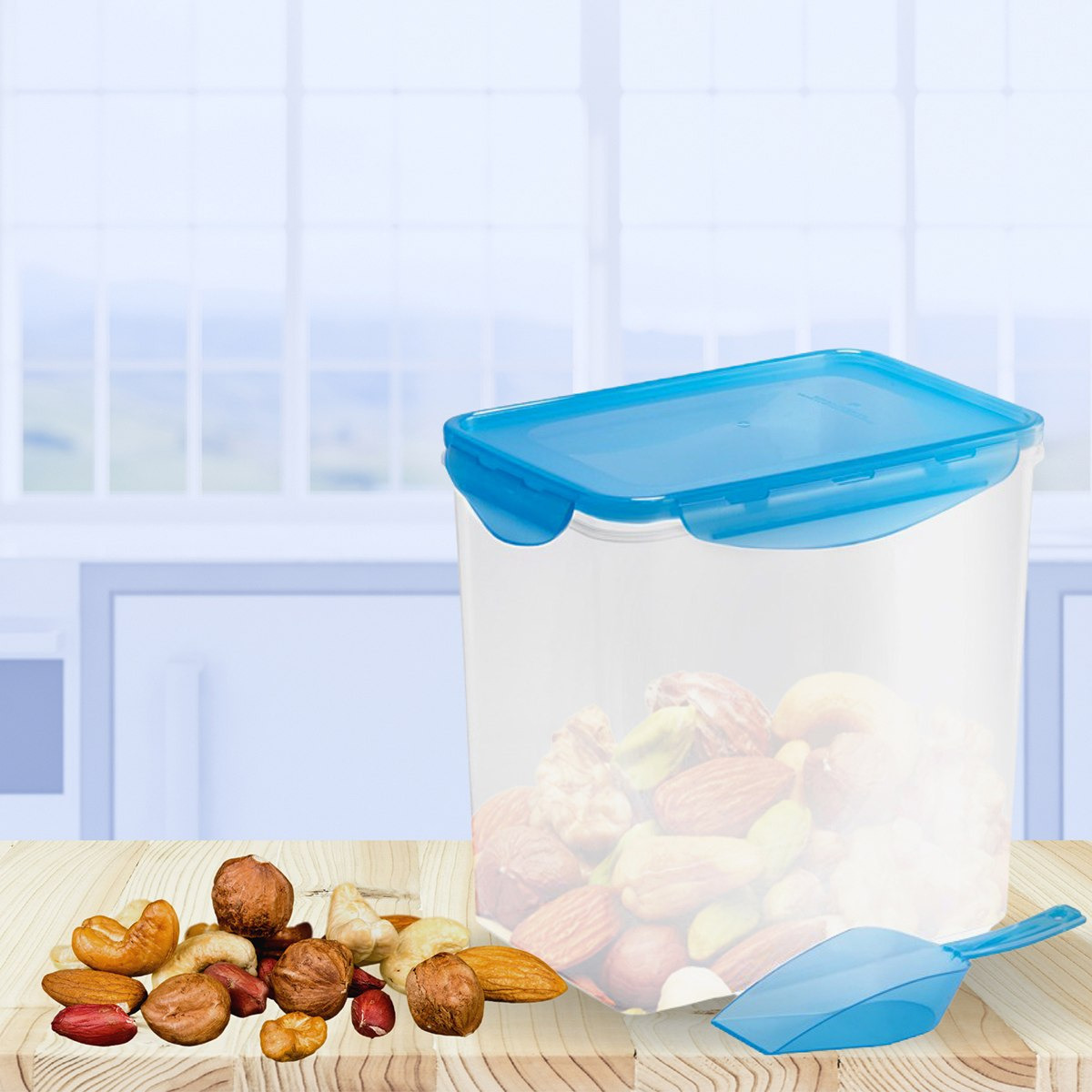 حاوية طعام بإغلاق محكم لوك آند سيف من أكورد 5.4 لتر - 21.5x14.5x22.5 سم-hbxhomeware-hbxkitchen-image-1
