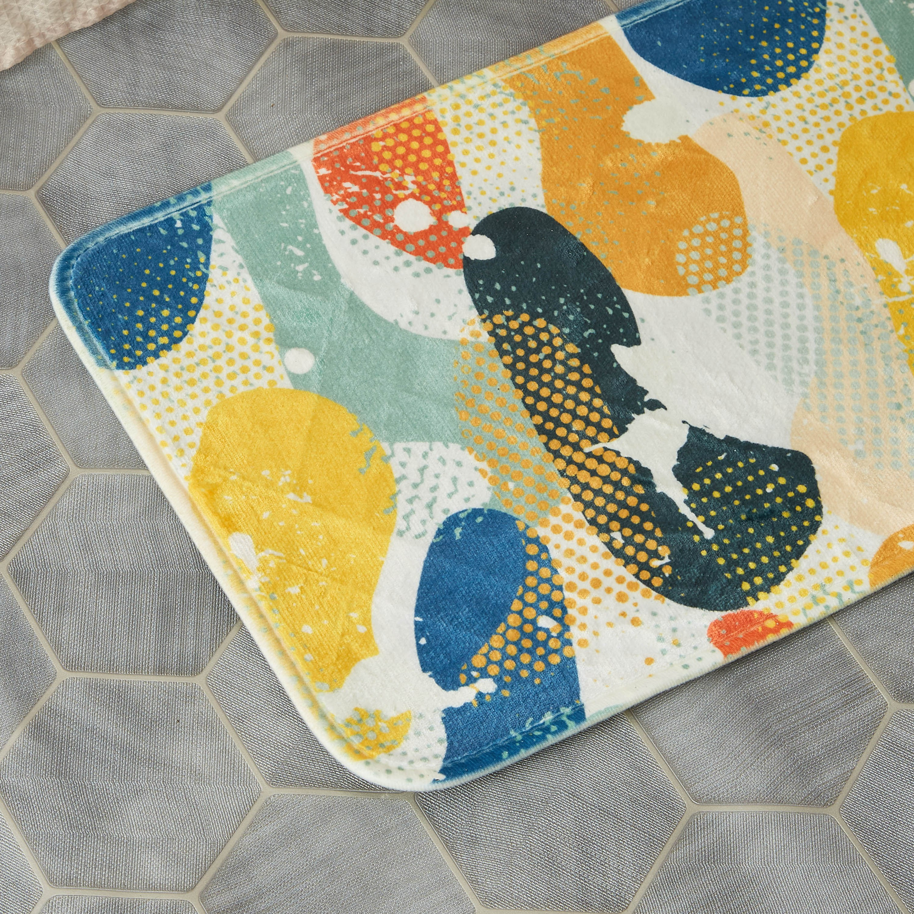 سجادة حمام إسفنج بطبعات من أورورا آريا - 35x55 سم-hbxbedroom-floorcoverings-bathmats-image-2