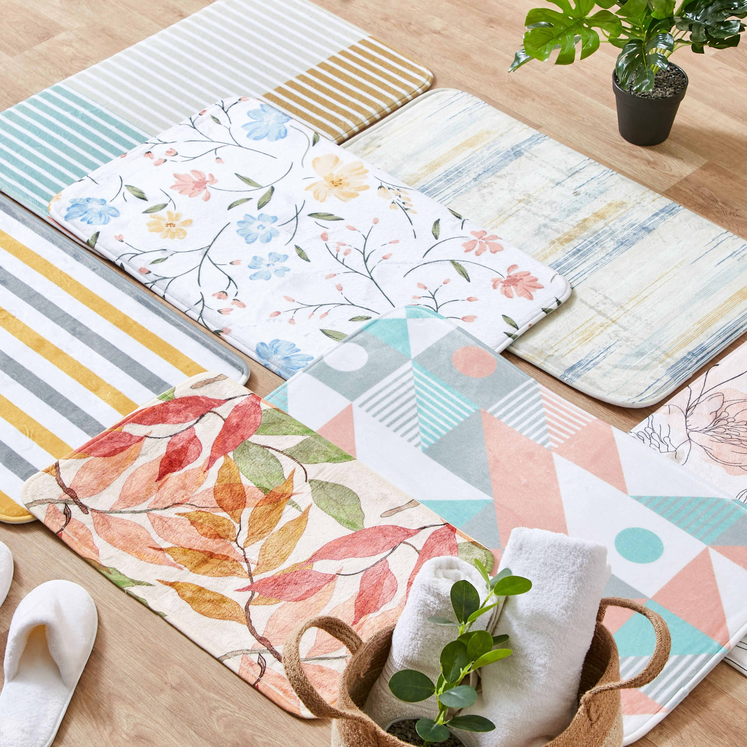 سجادة حمّام إسفنج بطبعات زوي من أورورا - 45x75 سم-hbxbedroom-floorcoverings-bathmats-image-5