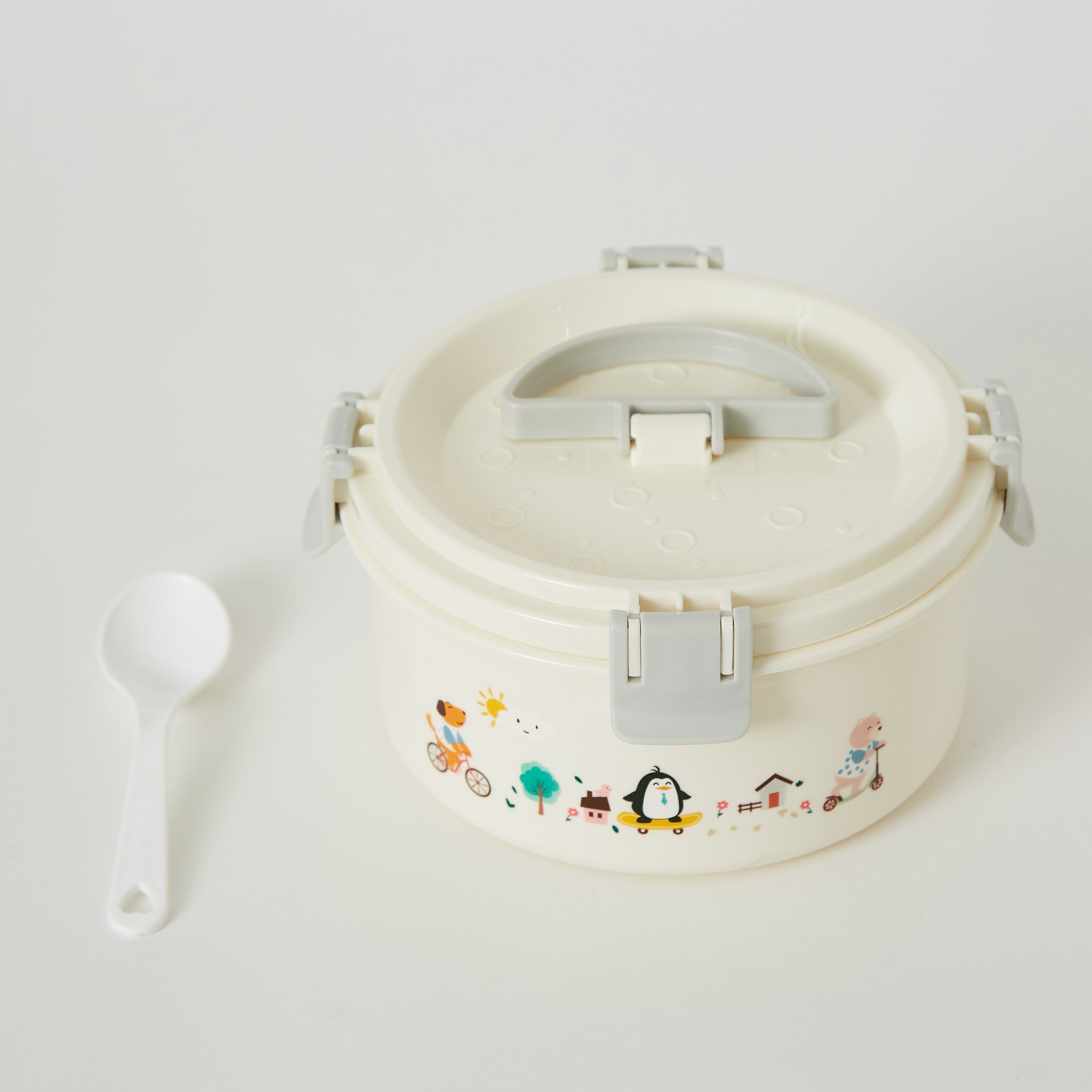صندوق غداء مستدير ستيل من نيو - 17x8.5 سم-hbxhomeware-hbxkidsandyouth-image-6