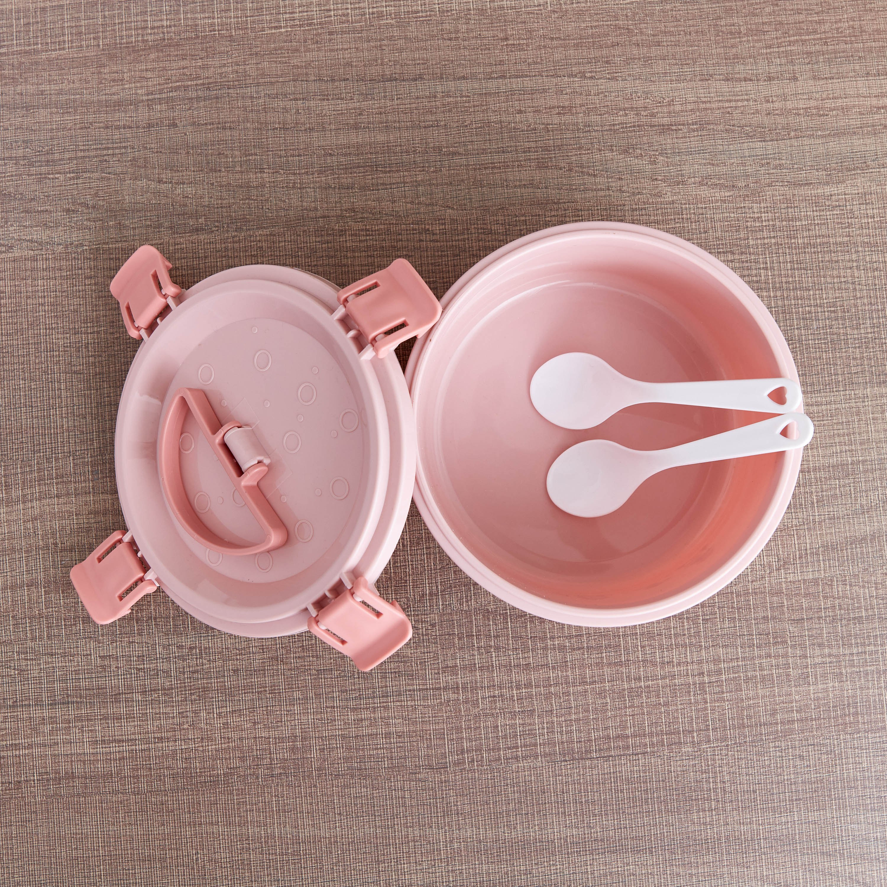 Neo Steel Round Lunch Box - 17x8.5 cm-hbxhomeware-hbxkidsandyouth-image-2