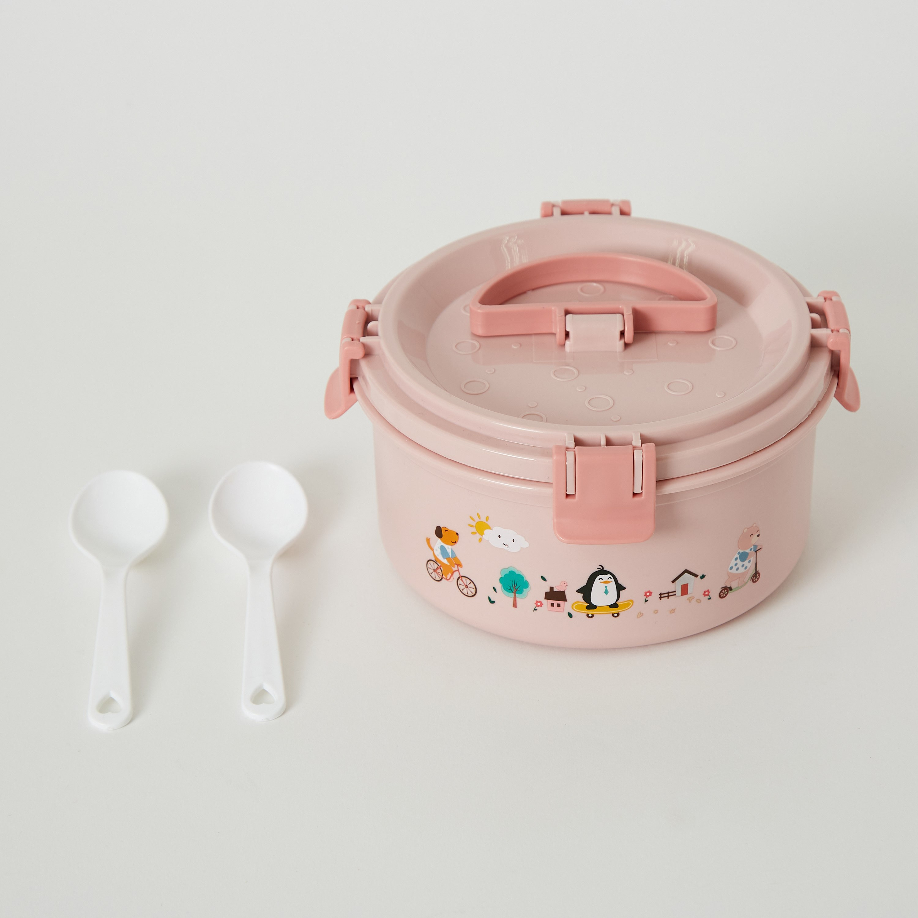 Neo Steel Round Lunch Box - 17x8.5 cm-hbxhomeware-hbxkidsandyouth-image-6