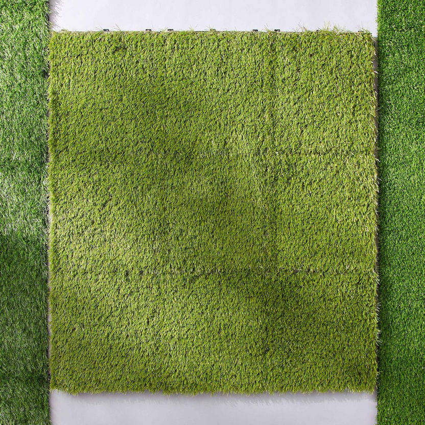 Meadow Essential 9-Piece Artificial Grass Tiles Set - 30x30 cm-Diy and Garden-image-2