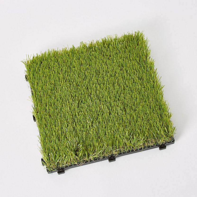 Meadow Essential 9-Piece Artificial Grass Tiles Set - 30x30 cm-Diy and Garden-image-4