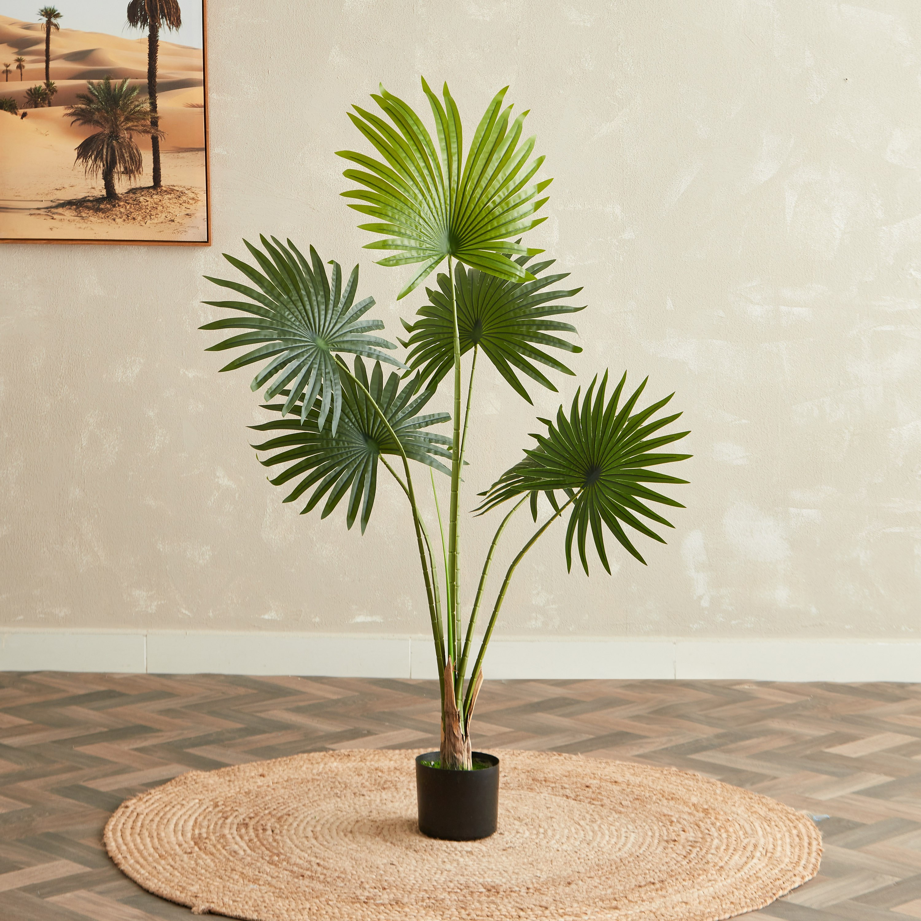شجرة نخلة من تيودورا - 120 سم-hbxdecorandfurnishings-homeaccessories-artificialflowersandplants-image-1